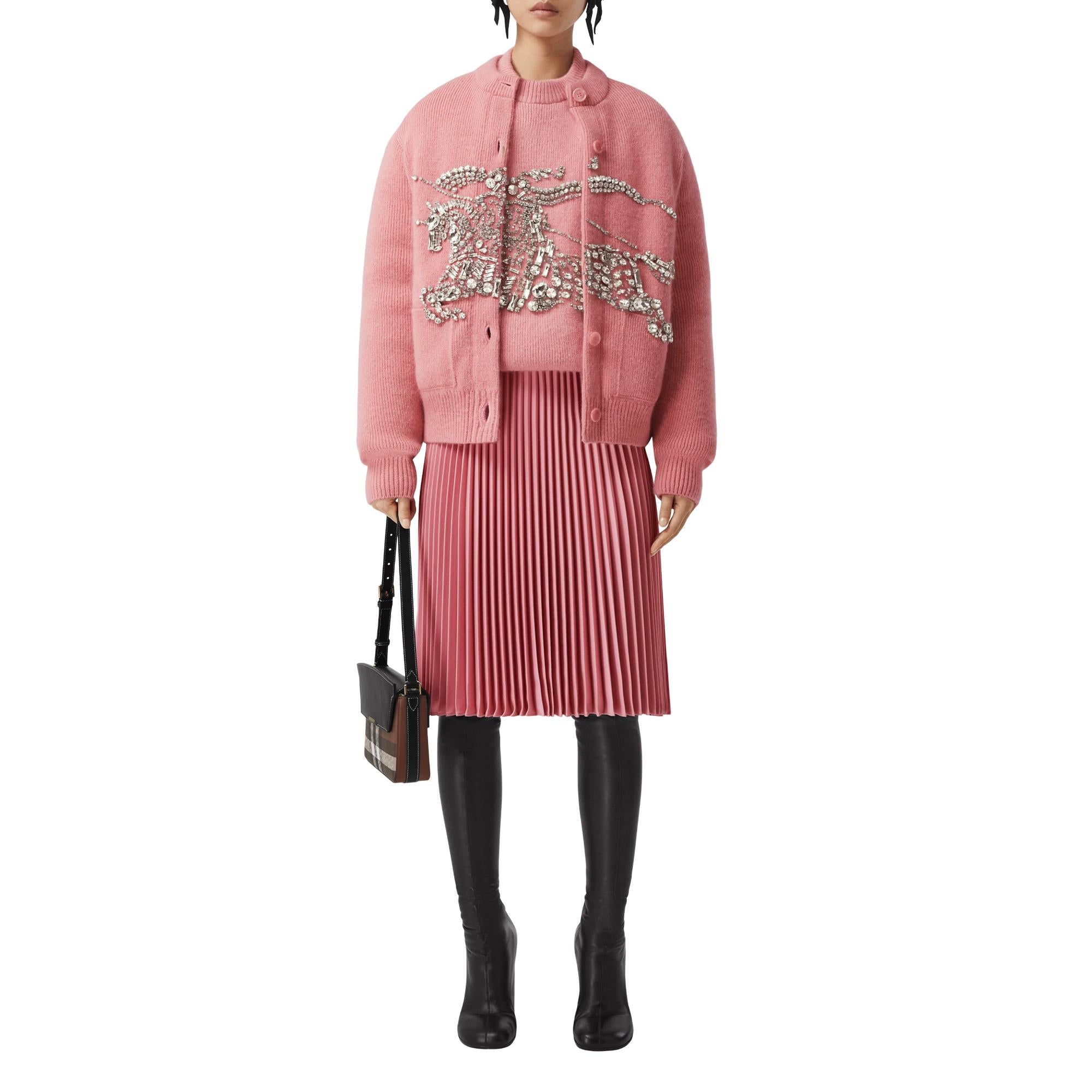 크리스털 EKD 울 모헤어 블렌드 카디건