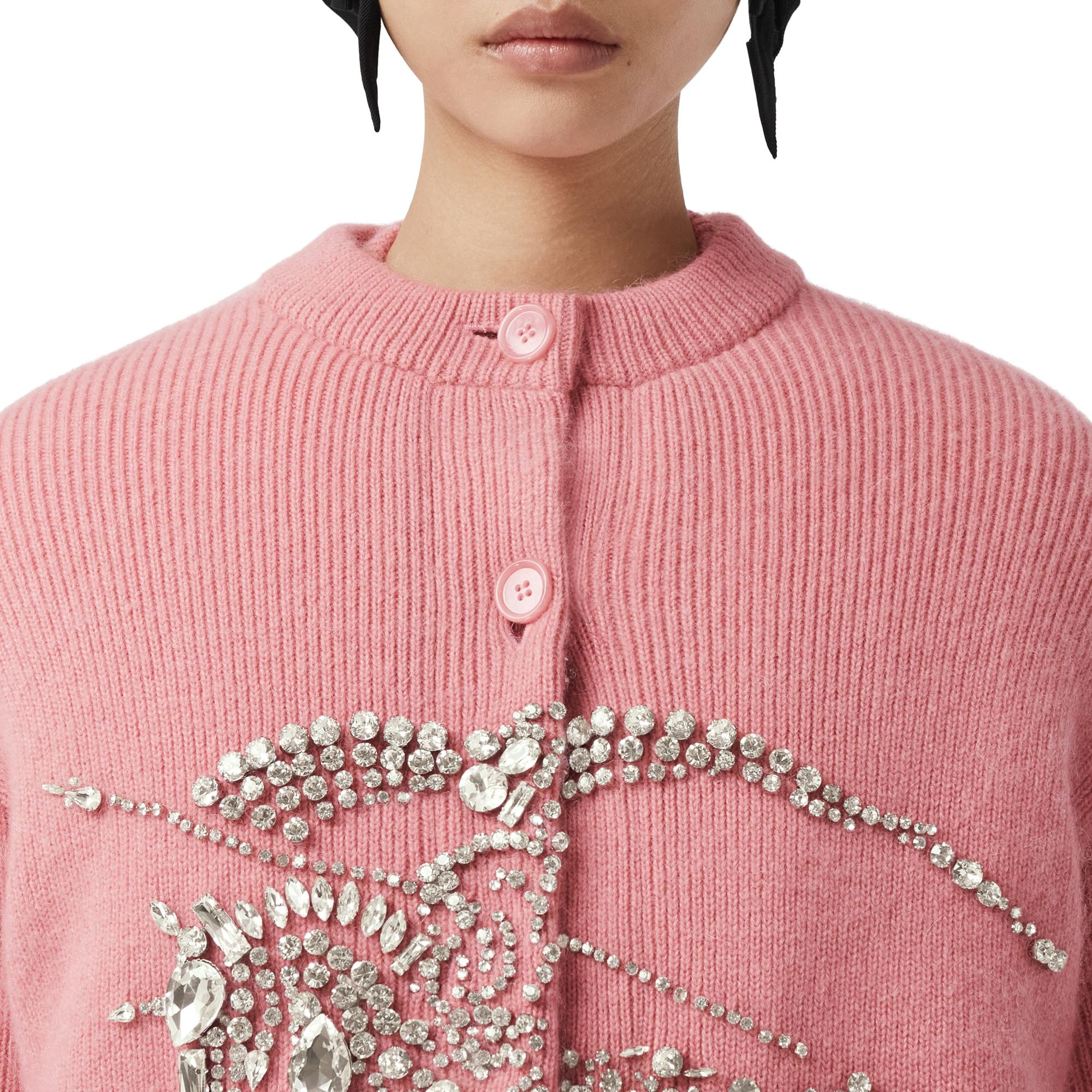 크리스털 EKD 울 모헤어 블렌드 카디건