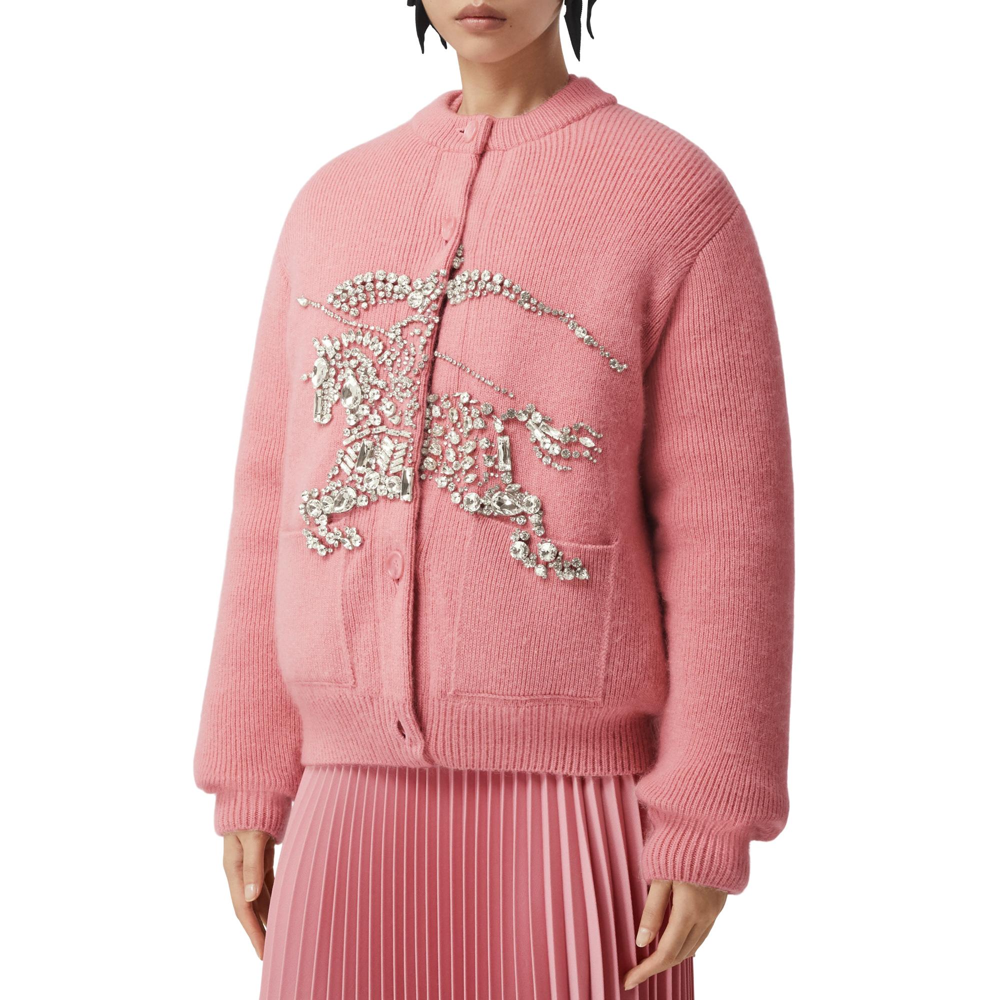 크리스털 EKD 울 모헤어 블렌드 카디건