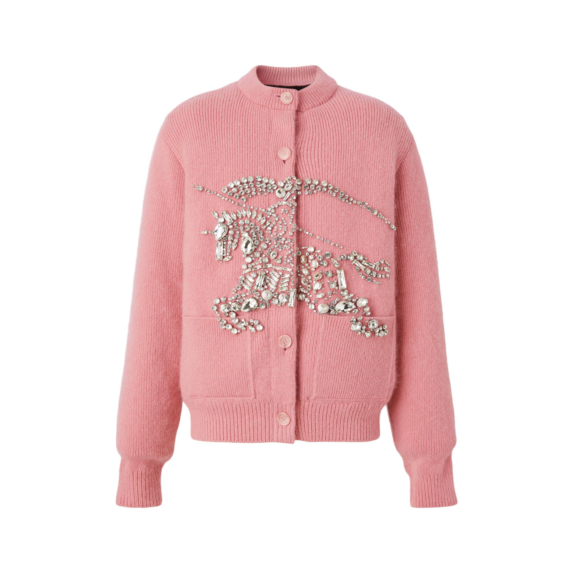 크리스털 EKD 울 모헤어 블렌드 카디건