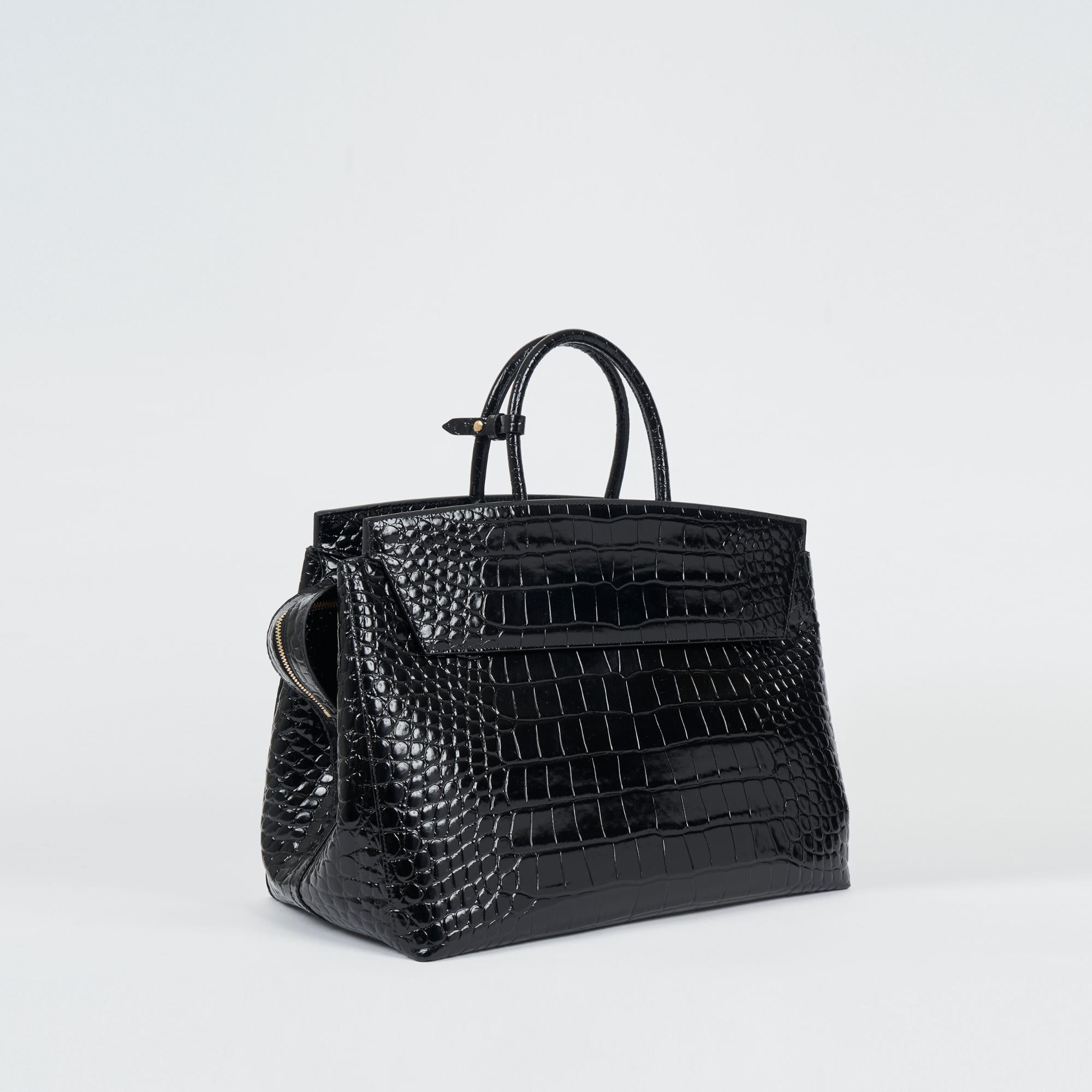 엠보싱 레더 미디엄 캐서린 백