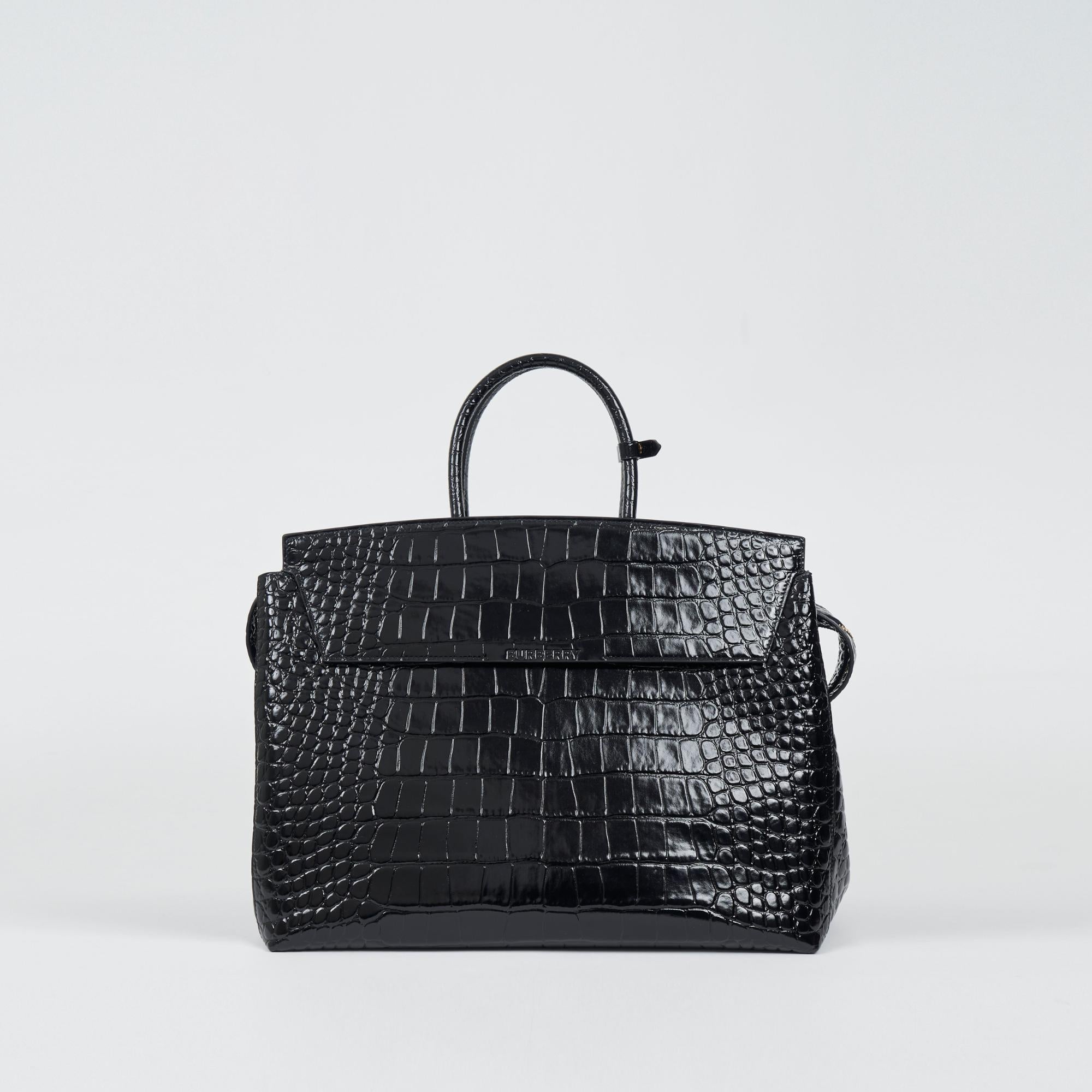 엠보싱 레더 미디엄 캐서린 백