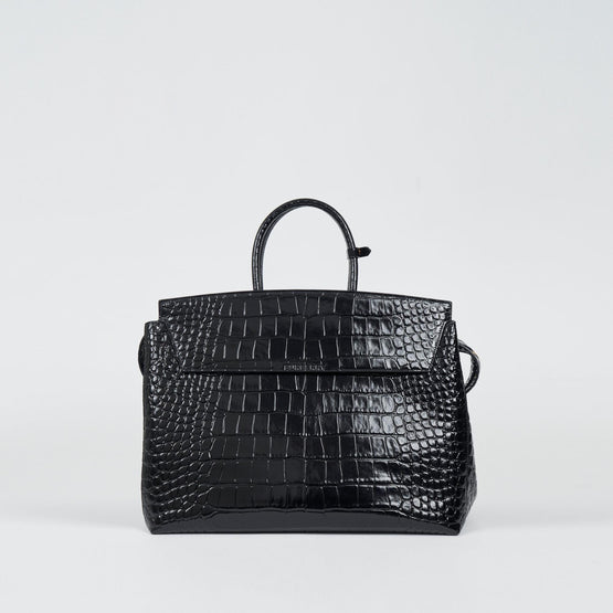 엠보싱 레더 미디엄 캐서린 백