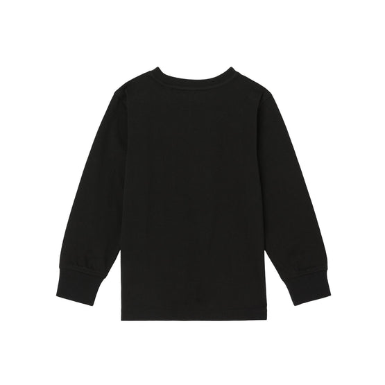 롱 슬리브 몽타주 프린트 코튼 톱