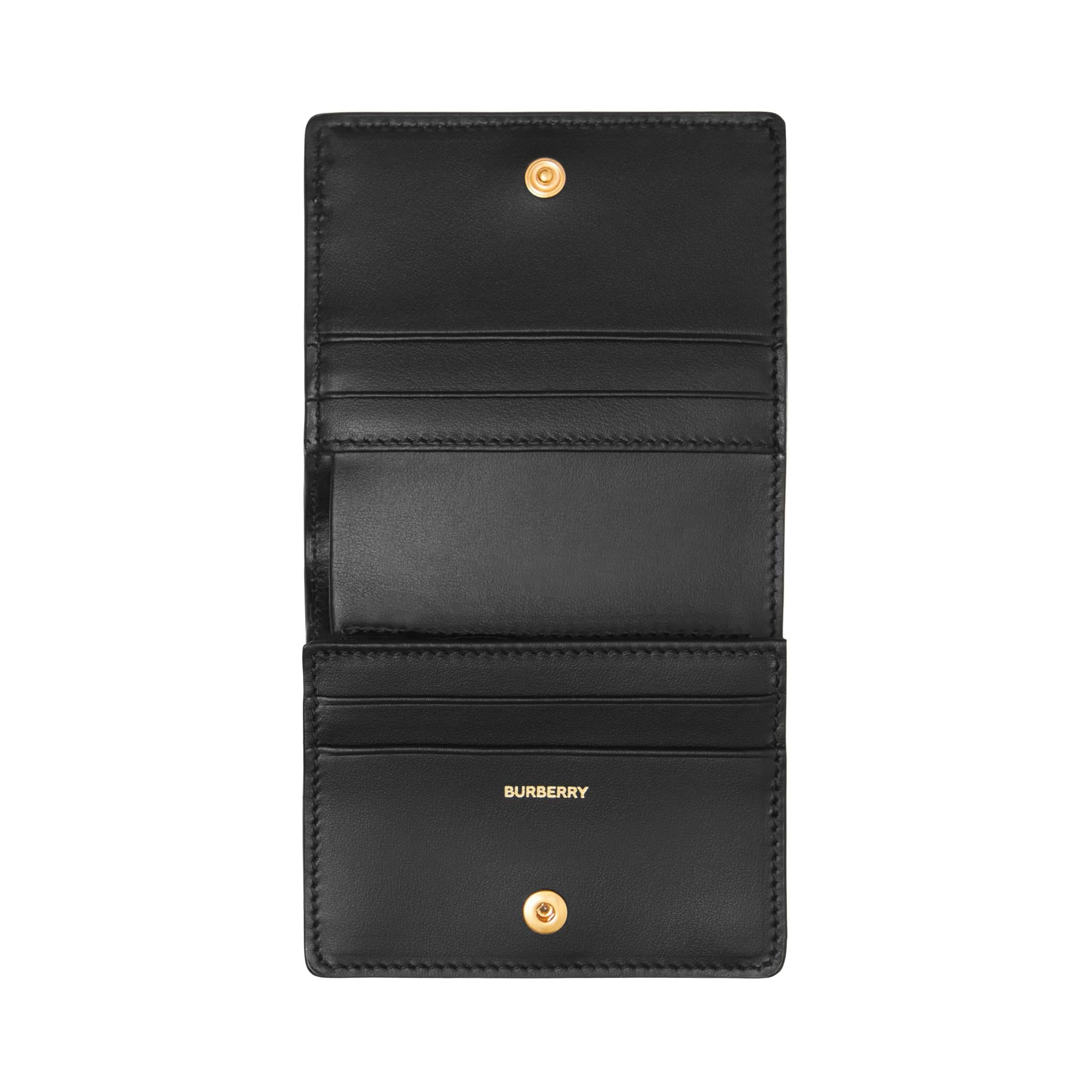 빈티지 체크 레더 스몰 반지갑