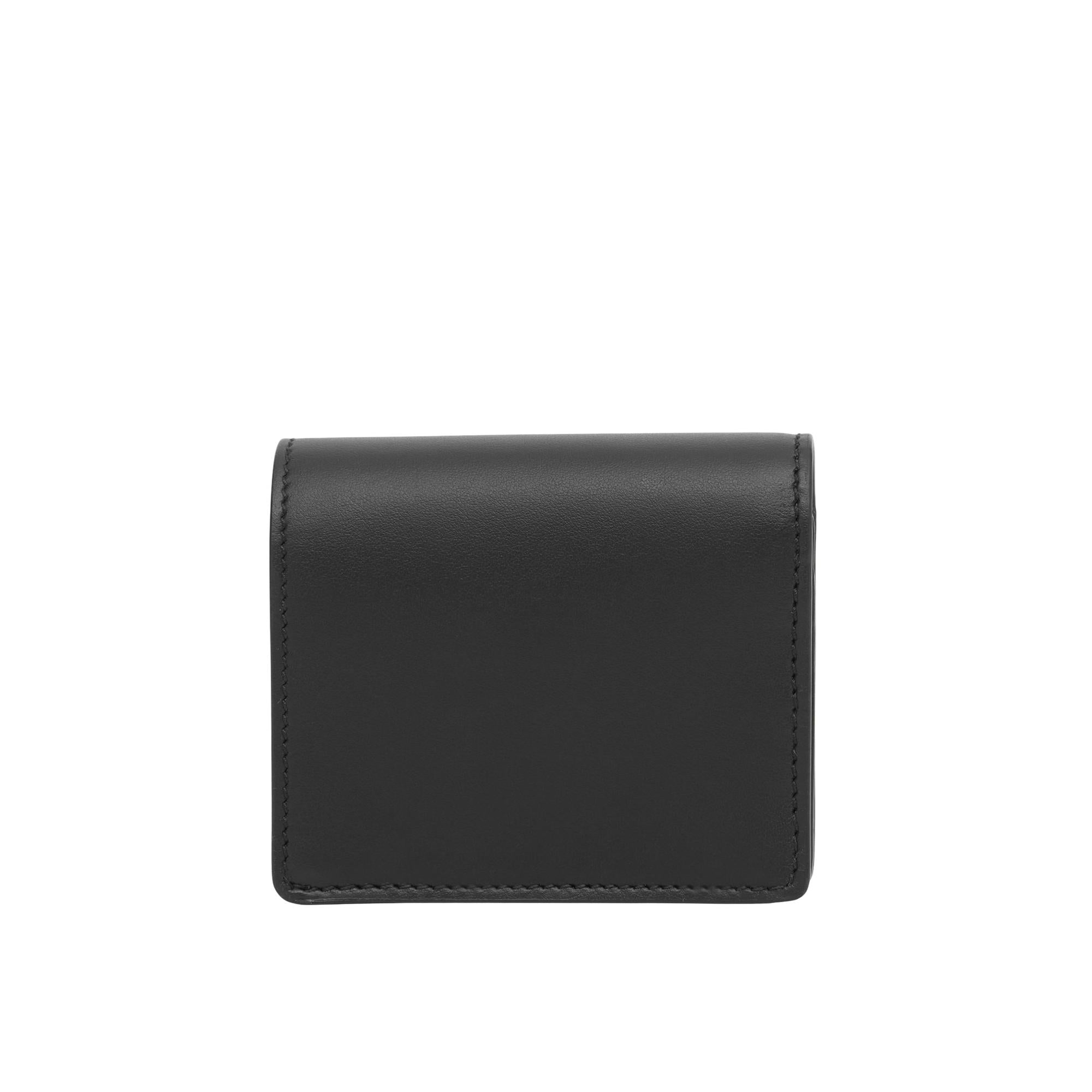 빈티지 체크 레더 스몰 반지갑