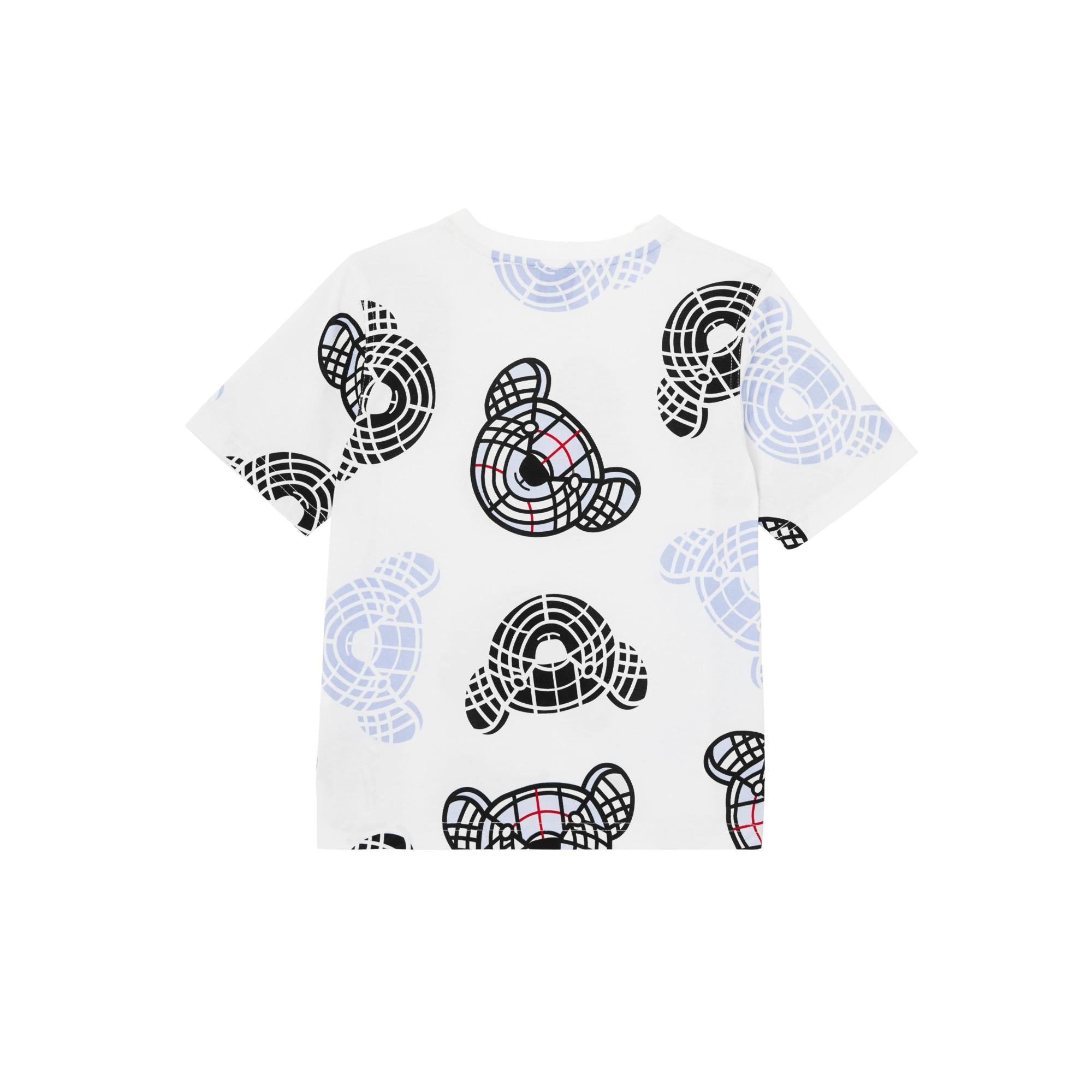 토마스 베어 프린트 코튼 티셔츠