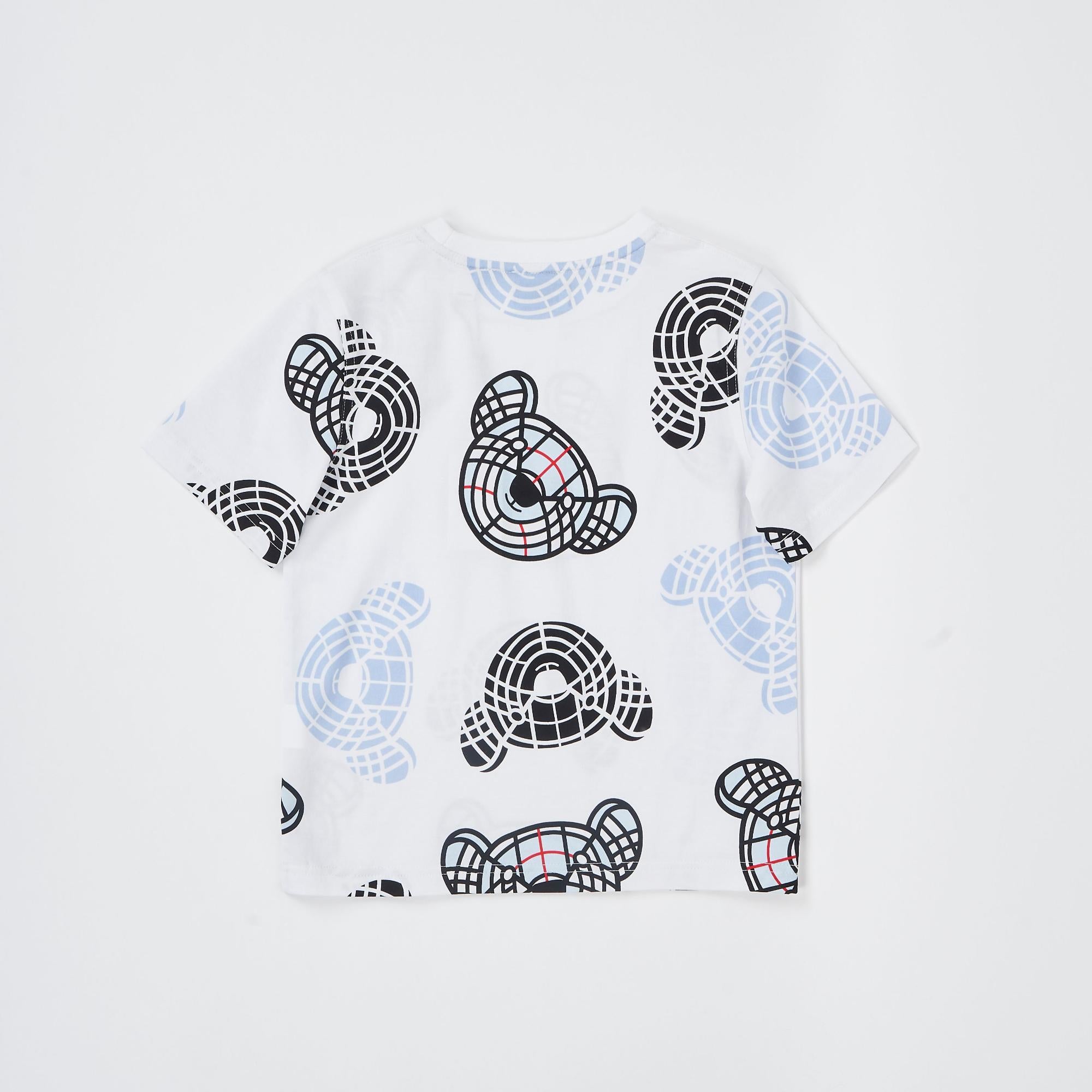 토마스 베어 프린트 코튼 티셔츠