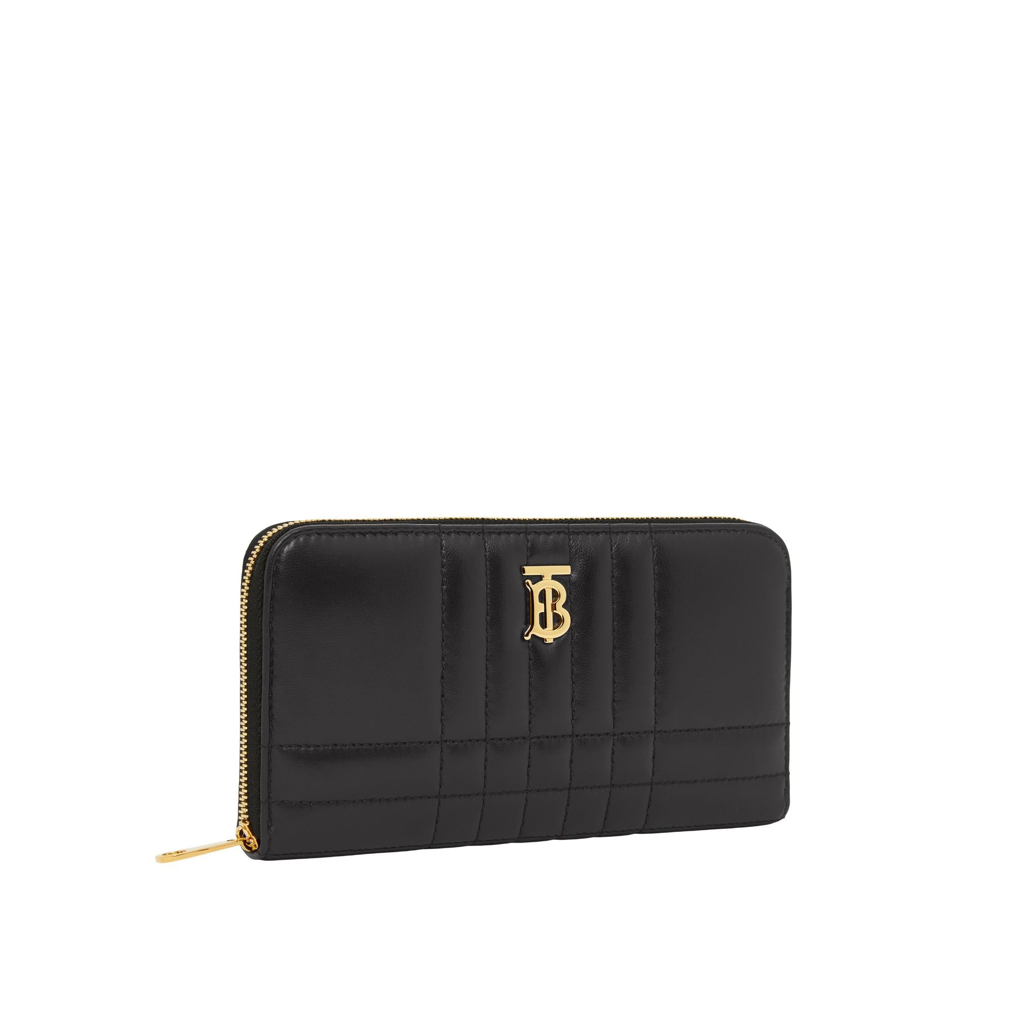 퀼팅 레더 롤라 지퍼라운드 지갑