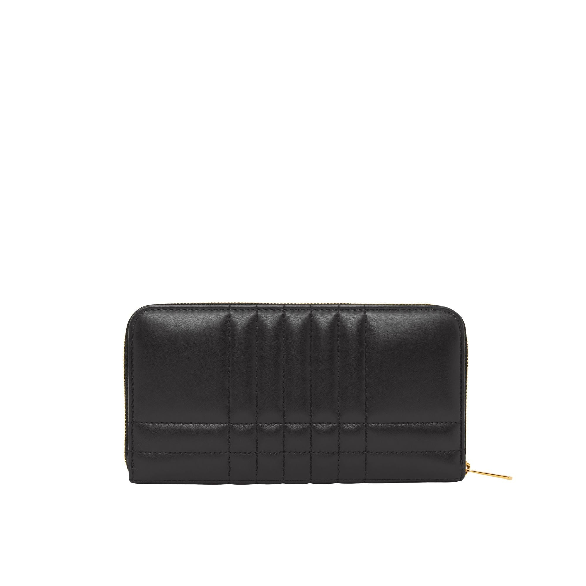 퀼팅 레더 롤라 지퍼라운드 지갑