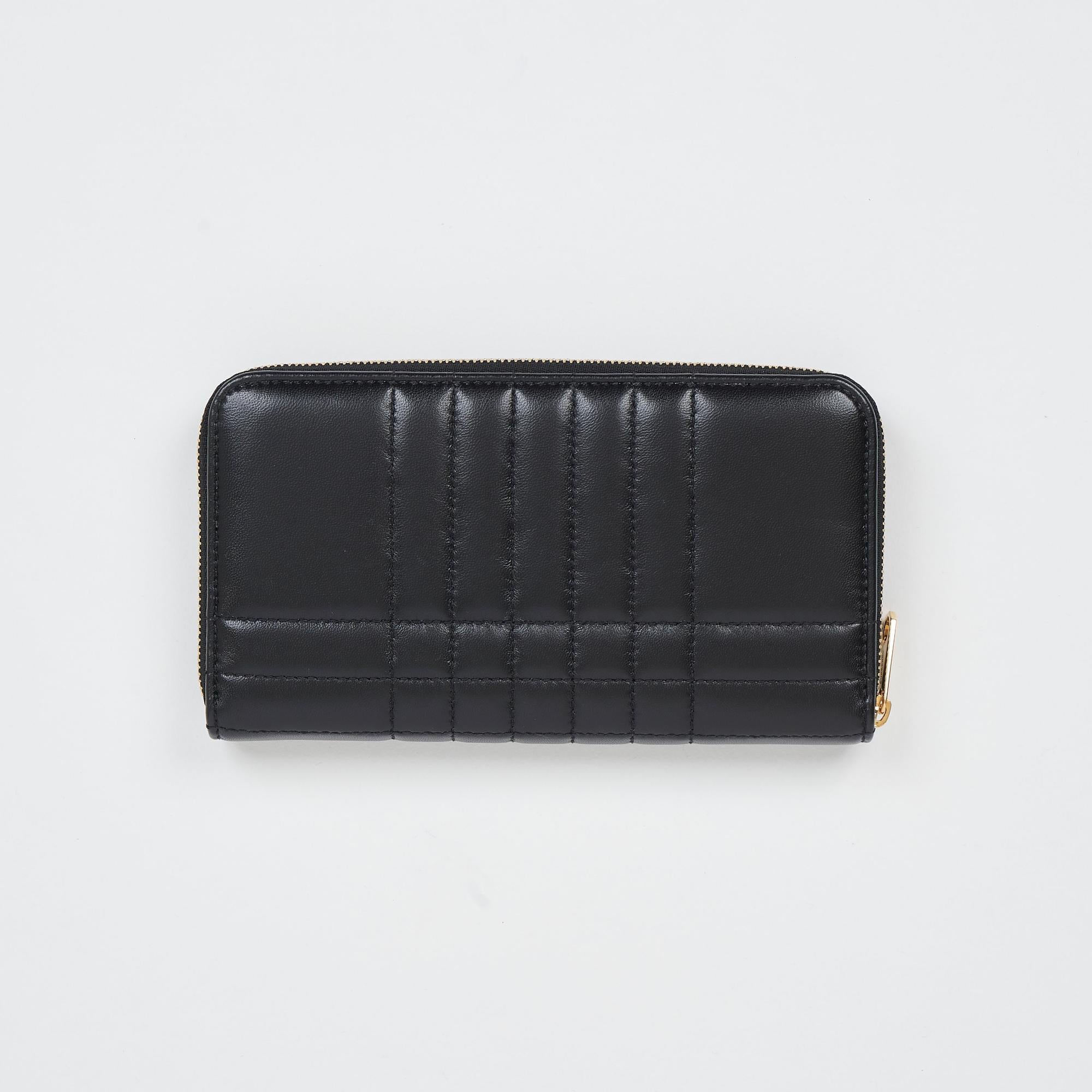 퀼팅 레더 롤라 지퍼라운드 지갑