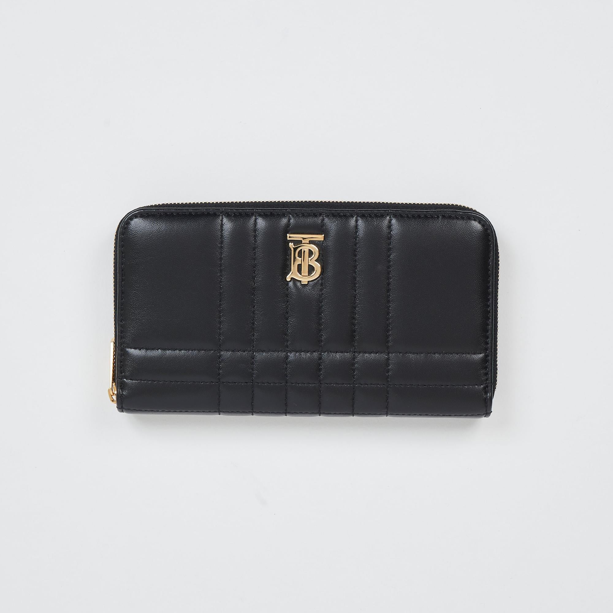 퀼팅 레더 롤라 지퍼라운드 지갑