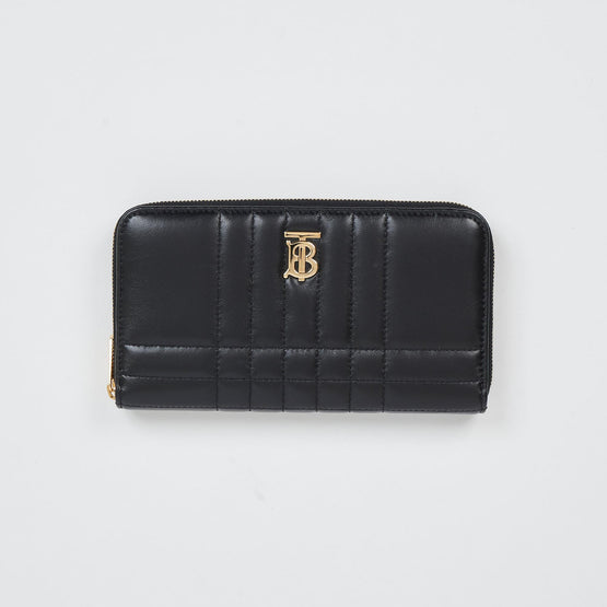 퀼팅 레더 롤라 지퍼라운드 지갑