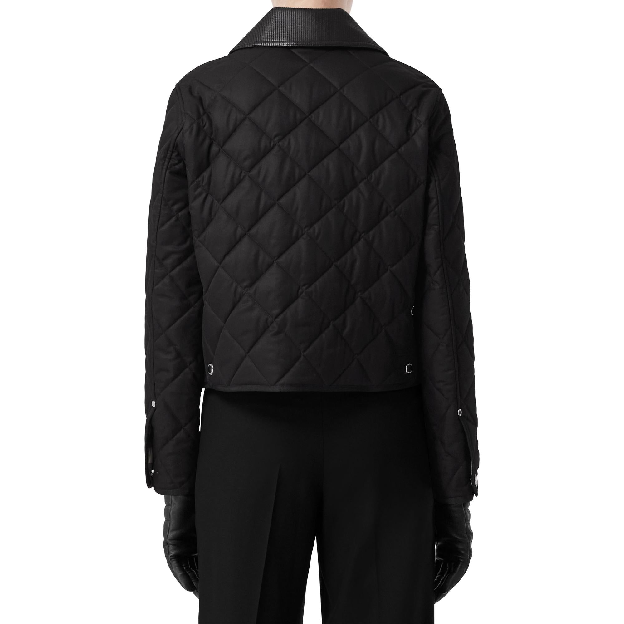 코튼 개버딘 다이아몬드 퀼팅 재킷