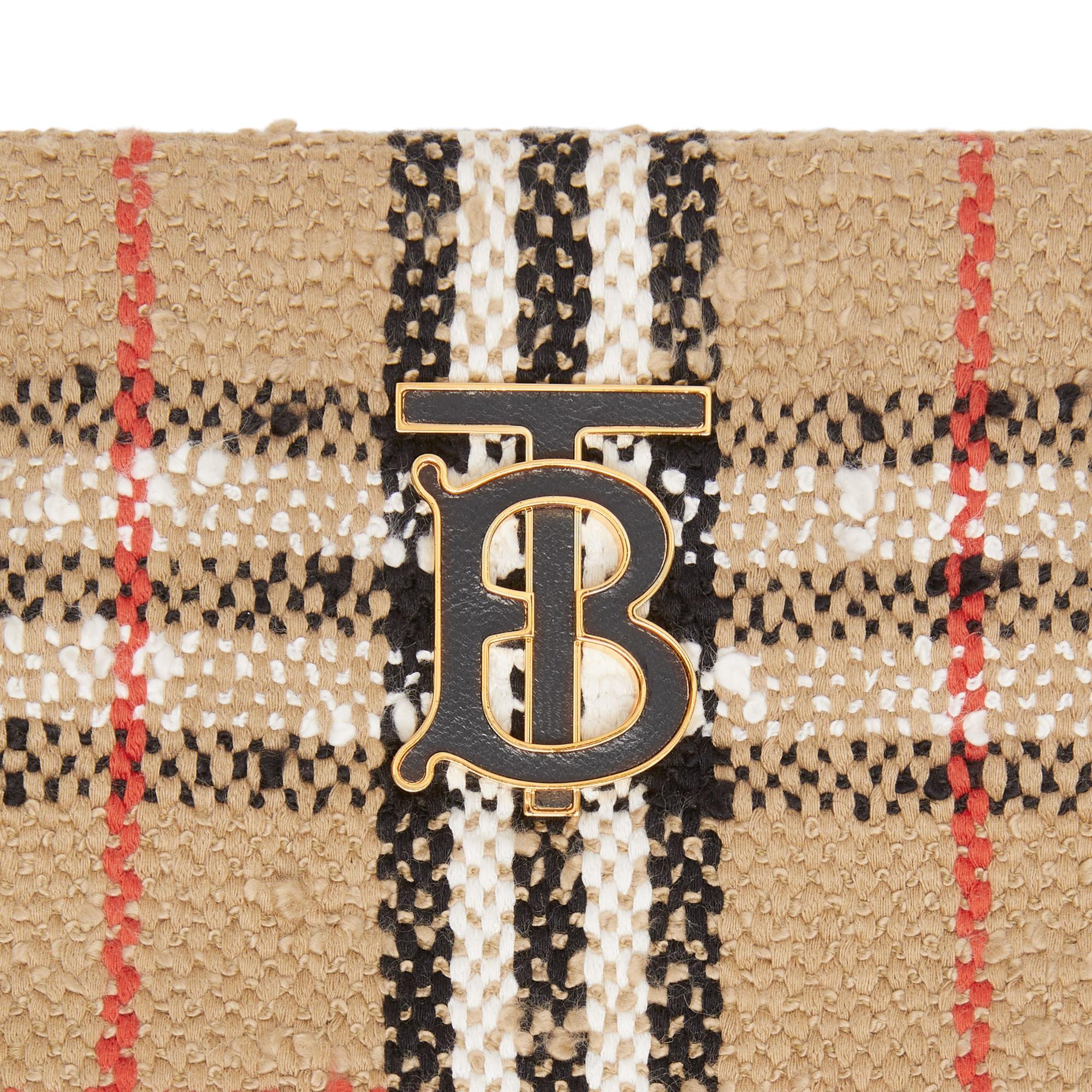 빈티지 체크 부클레 미니 롤라 버킷 백