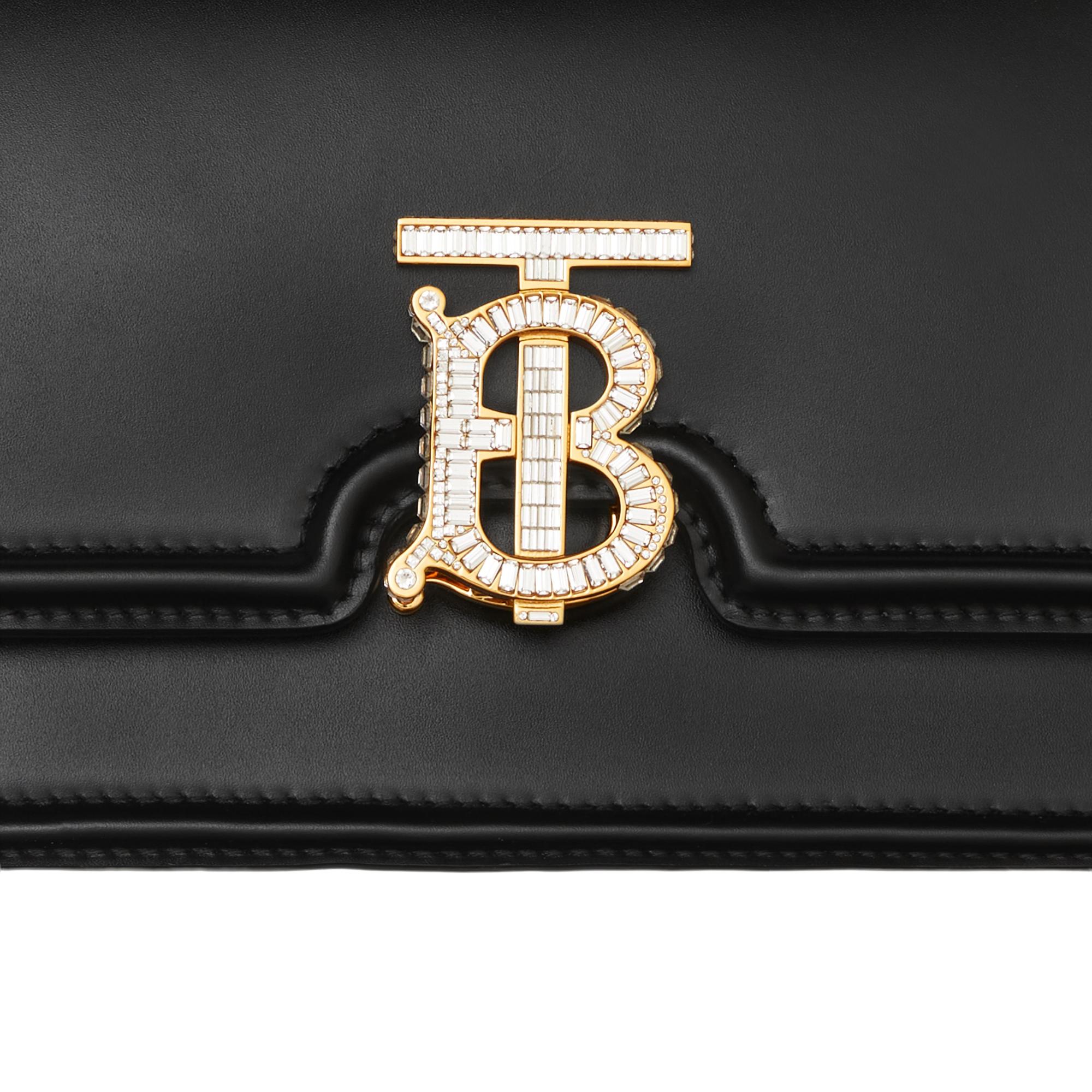 크리스털 모노그램 모티프 레더 스몰 TB 백