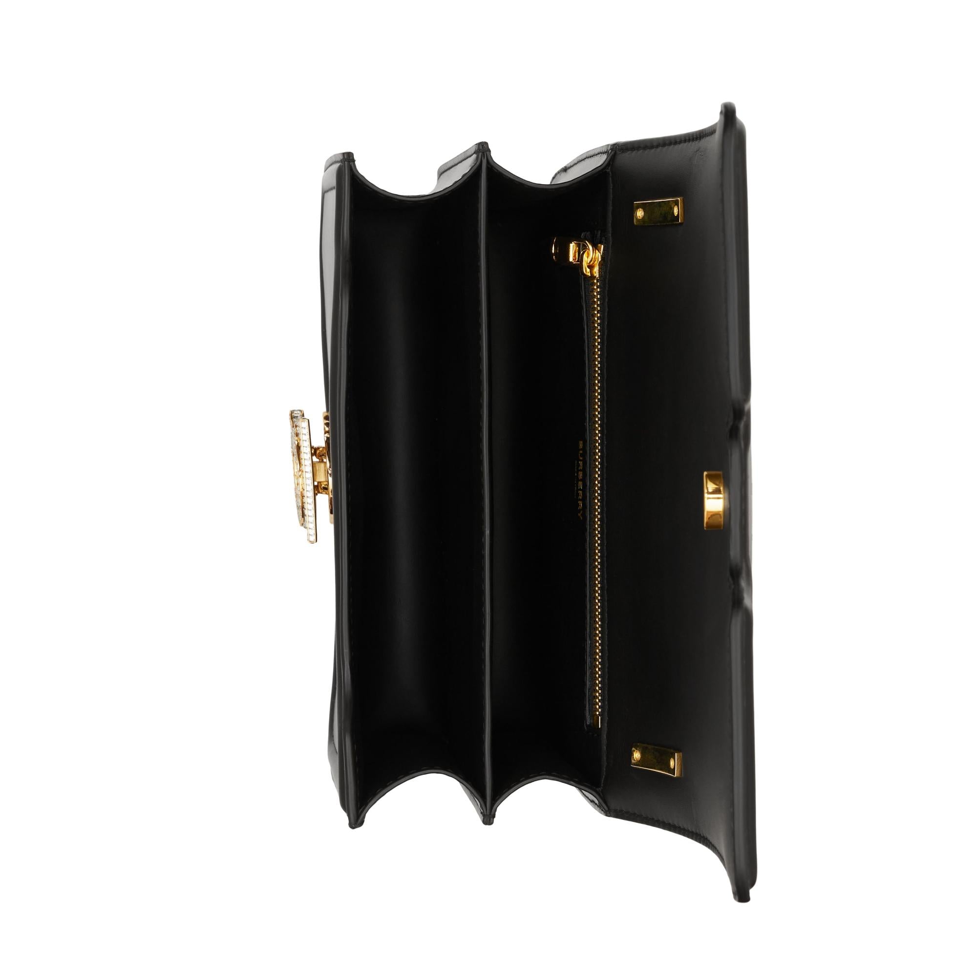 크리스털 모노그램 모티프 레더 스몰 TB 백