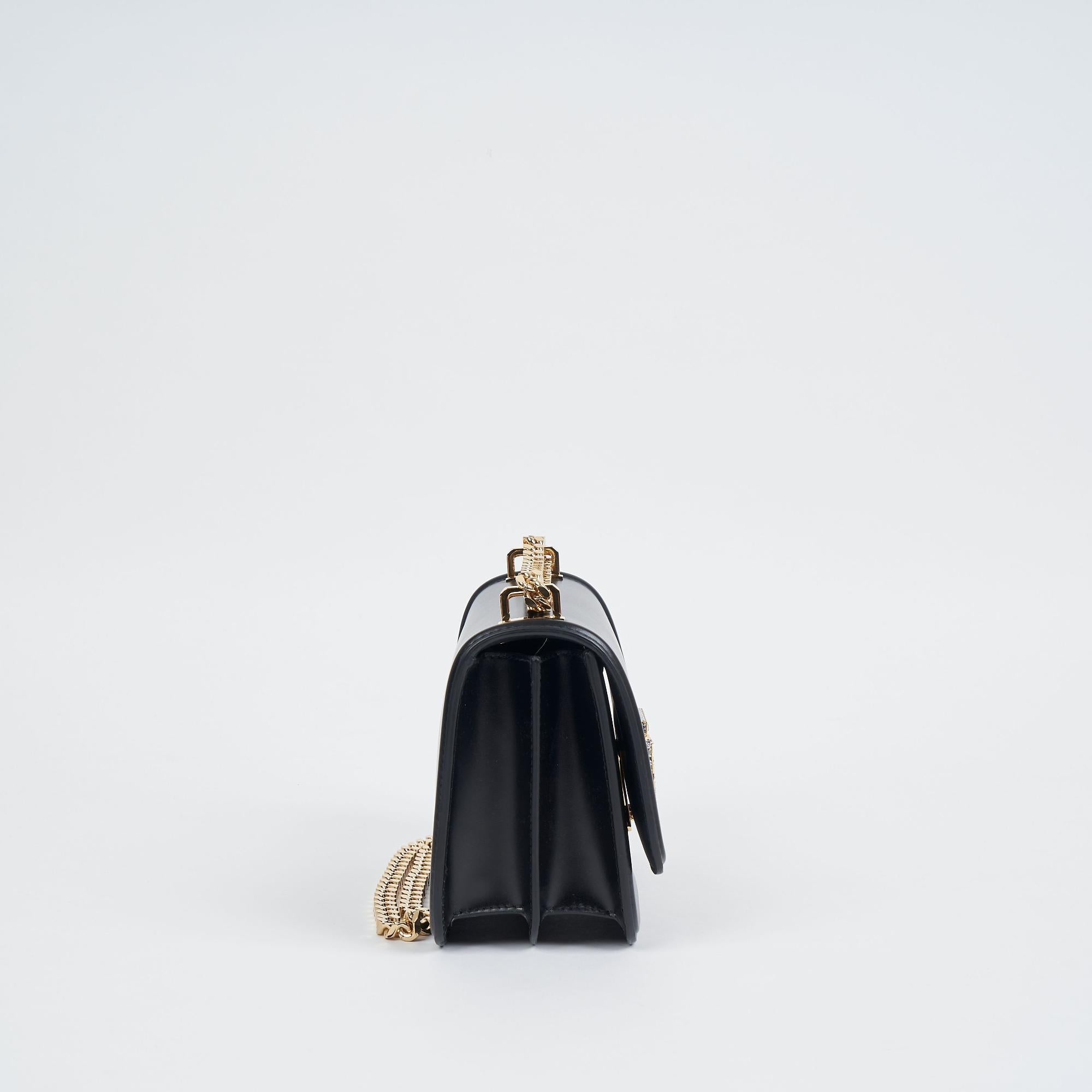 크리스털 모노그램 모티프 레더 스몰 TB 백