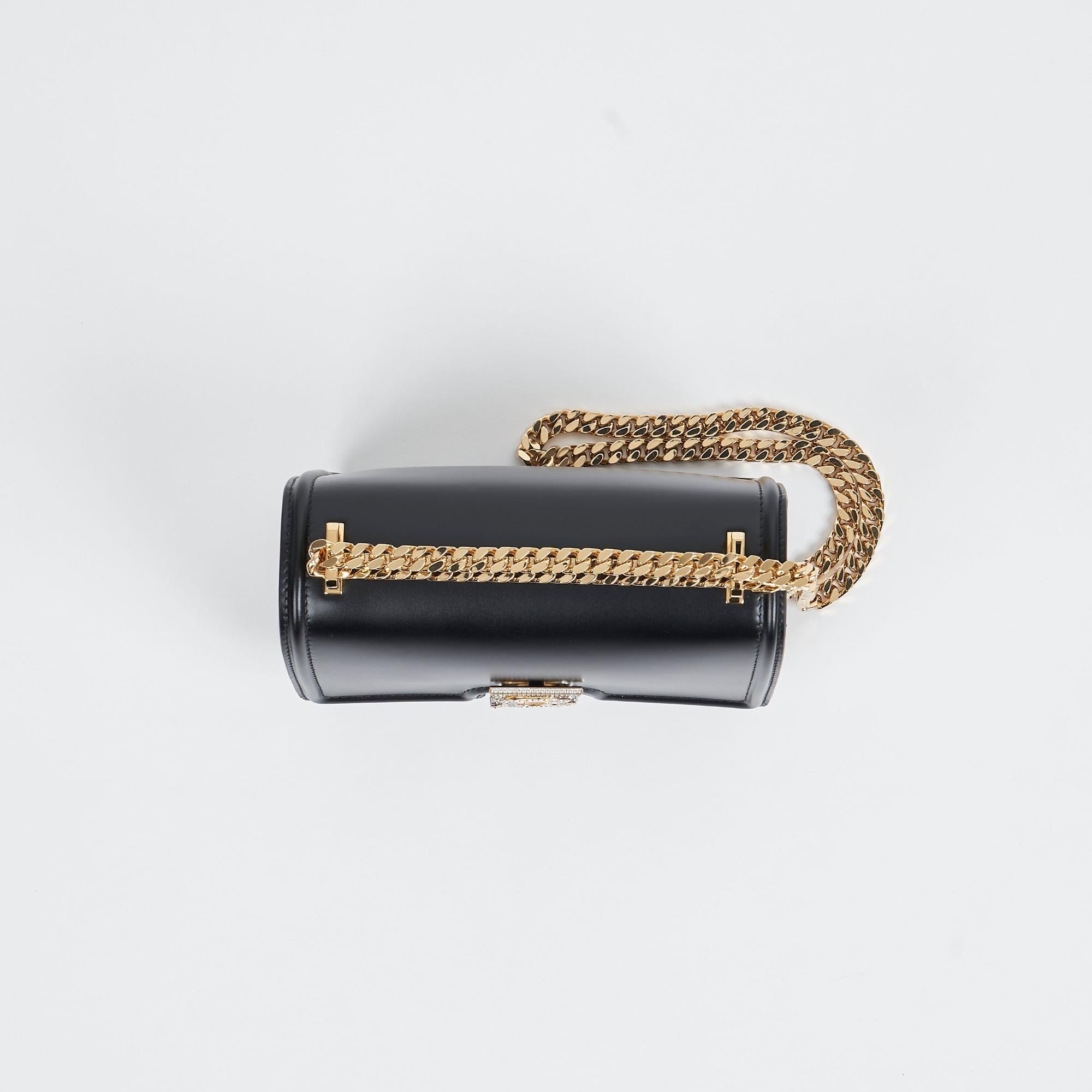 크리스털 모노그램 모티프 레더 스몰 TB 백