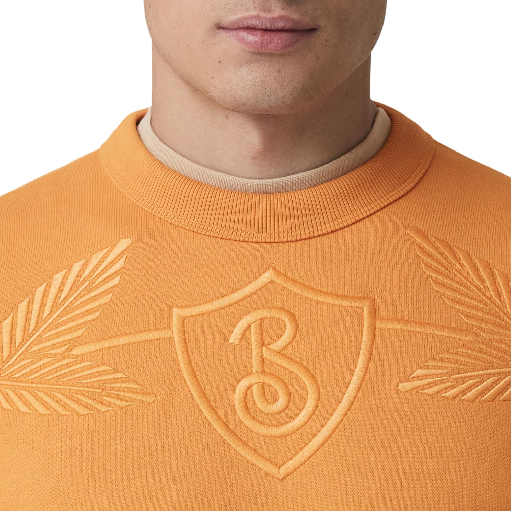 엠브로이더리 오크 리프 크레스트 코튼 스웨트셔츠