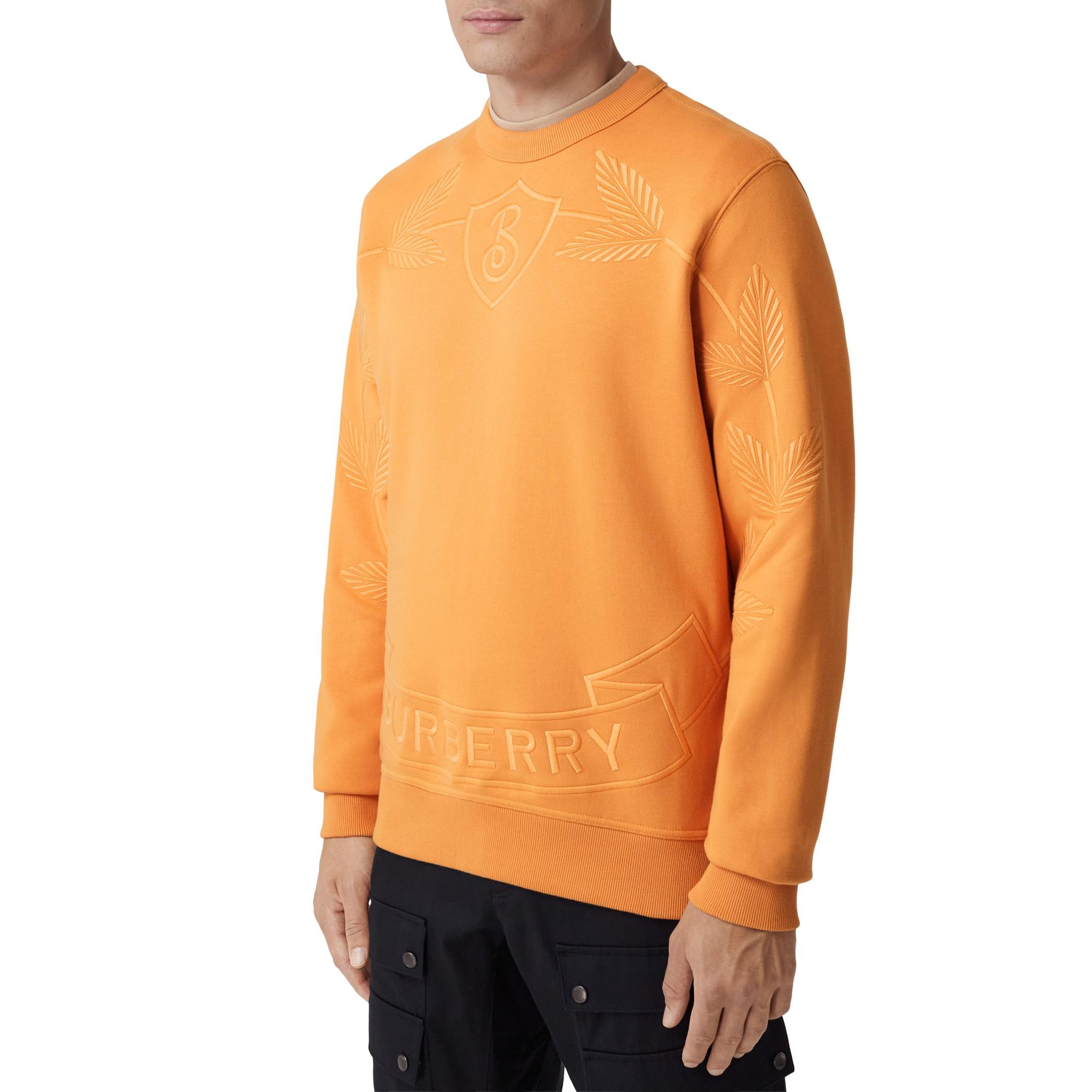 엠브로이더리 오크 리프 크레스트 코튼 스웨트셔츠