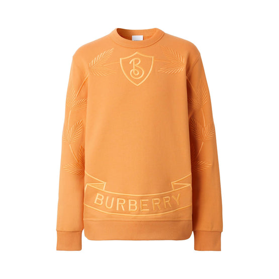 엠브로이더리 오크 리프 크레스트 코튼 스웨트셔츠