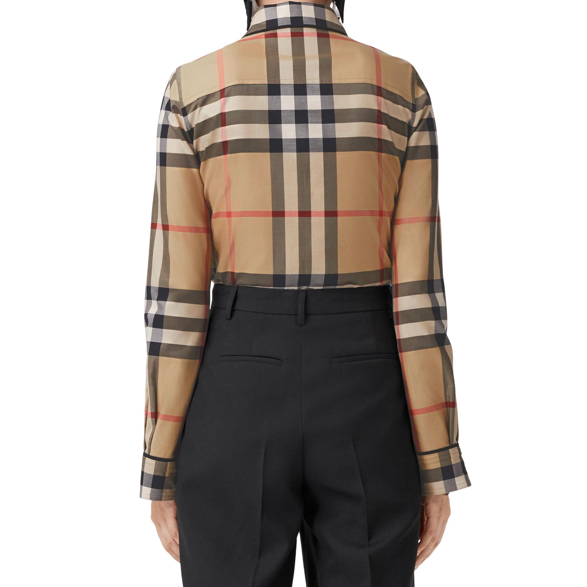 이그재저레이트 체크 코튼 셔츠