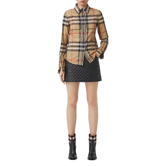 이그재저레이트 체크 코튼 셔츠