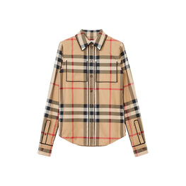 이그재저레이트 체크 코튼 셔츠