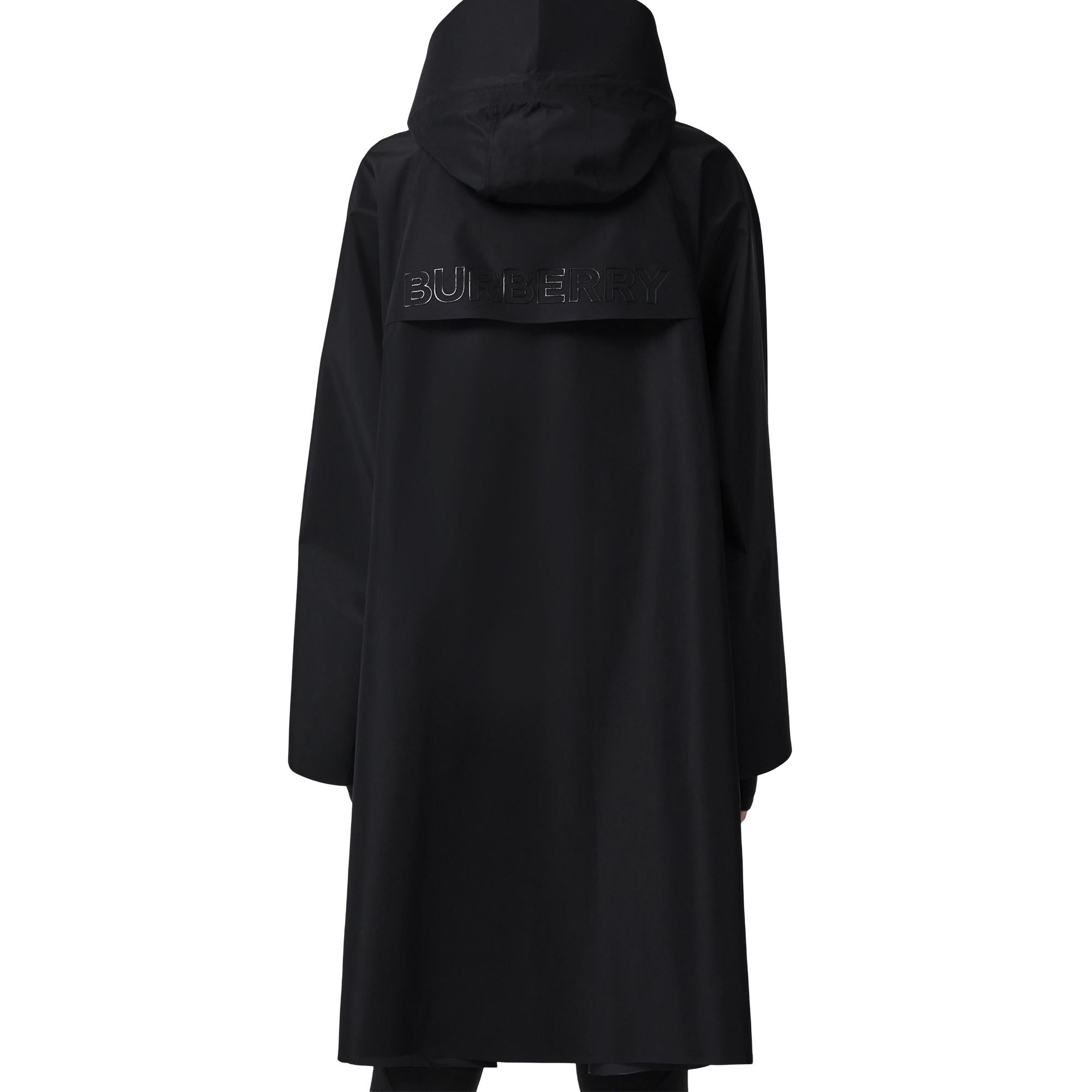 디태처블 후드 로고 프린트 오버사이즈 파카