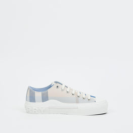 체크 코튼 스니커즈