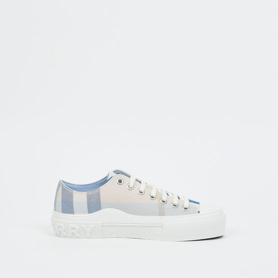 체크 코튼 스니커즈