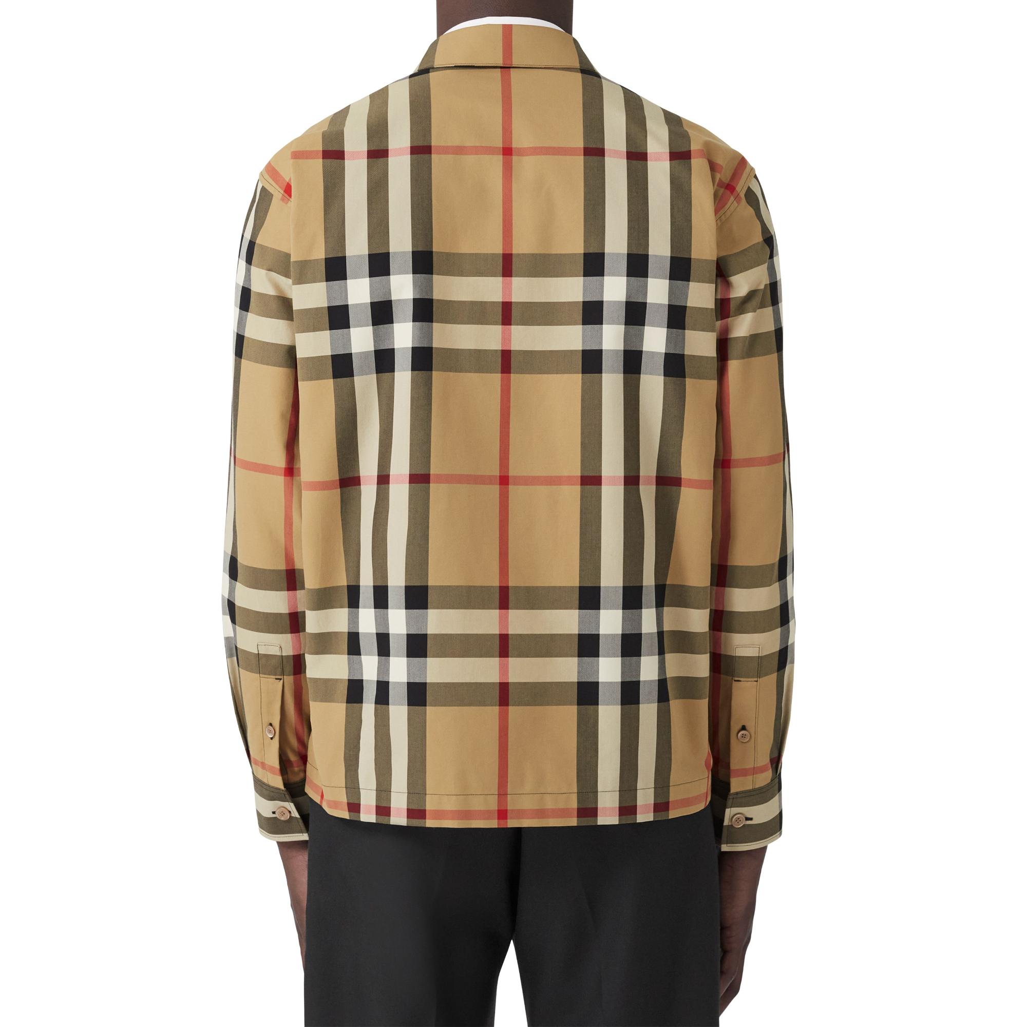 이그재저레이트 체크 코튼 오버사이즈 셔츠