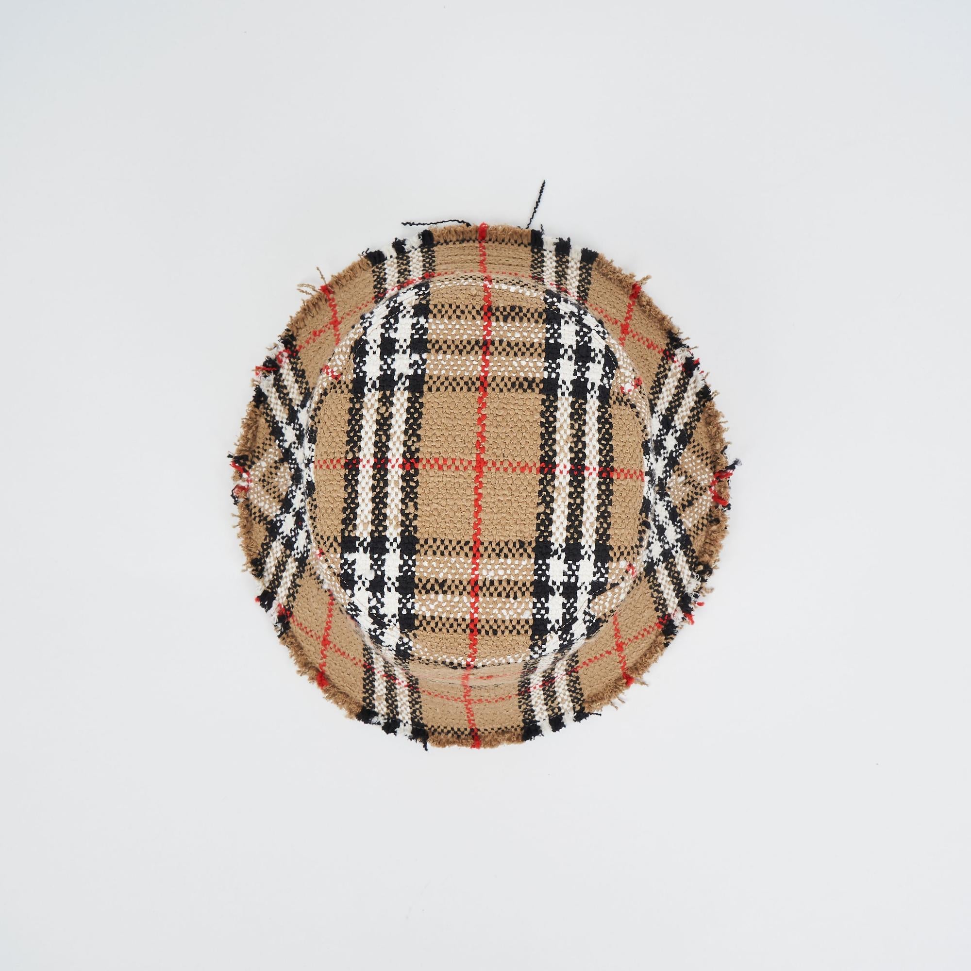 체크 부클레 버킷 햇