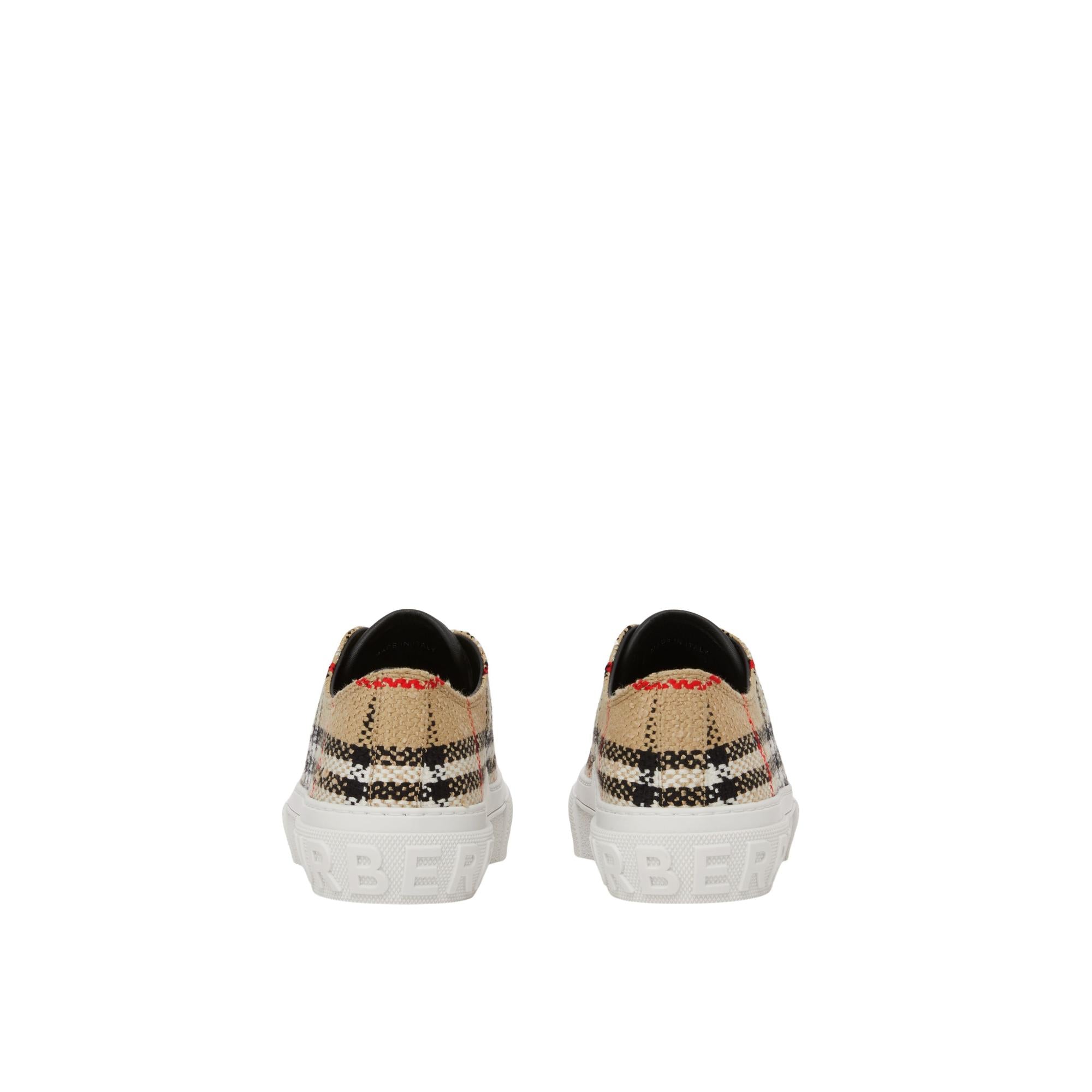 빈티지 체크 부클레 스니커즈