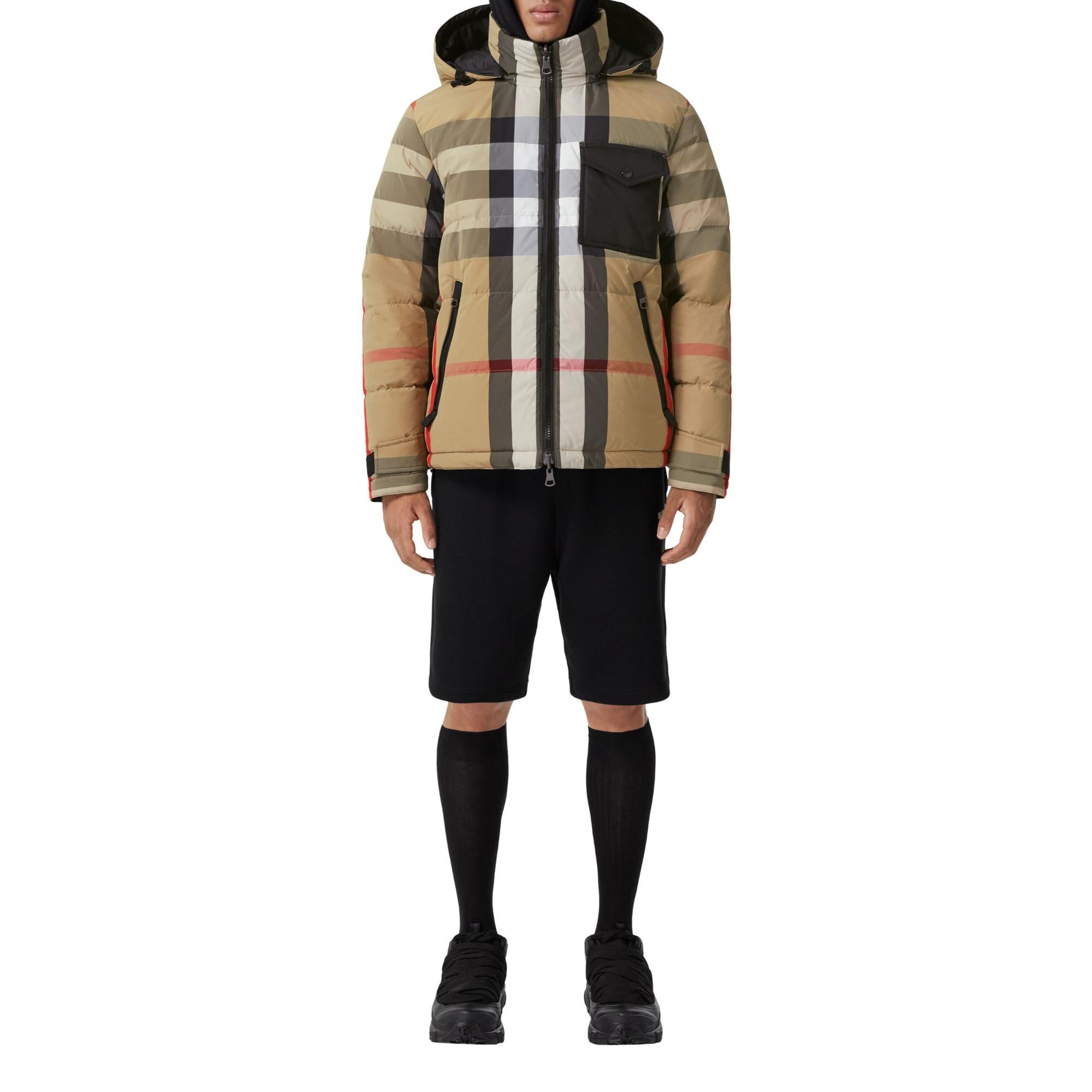 리버시블 체크 퍼퍼 재킷