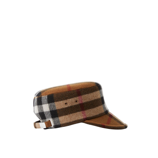 체크 테크니컬 울 야구 모자