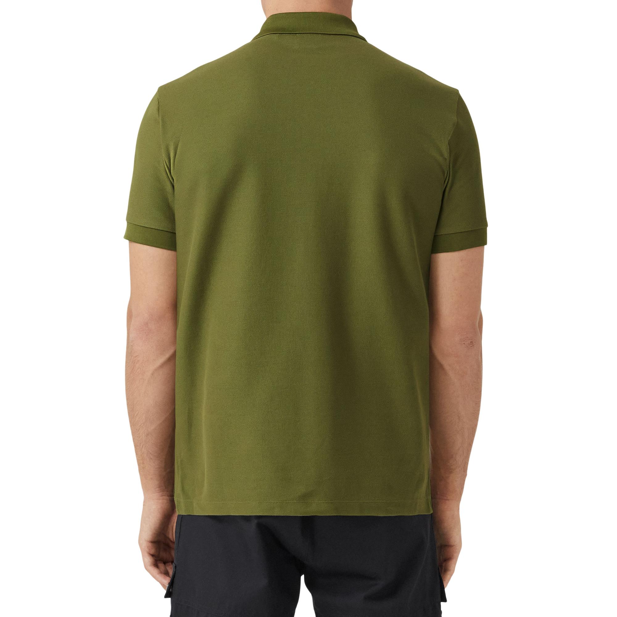 엠브로이더리 오크 리프 크레스트 코튼 피케 폴로셔츠