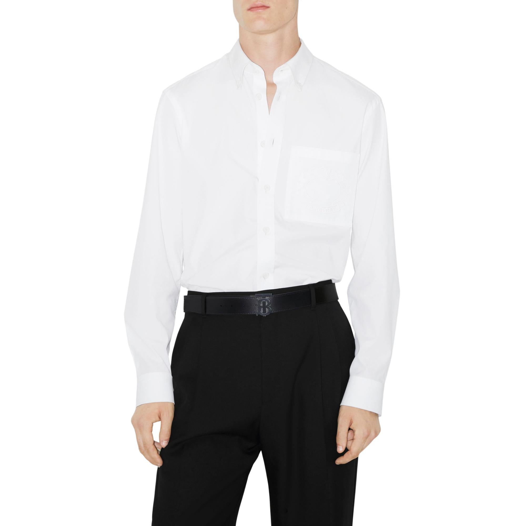 체크 레더 리버시블 TB 벨트