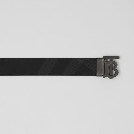 체크 레더 리버시블 TB 벨트