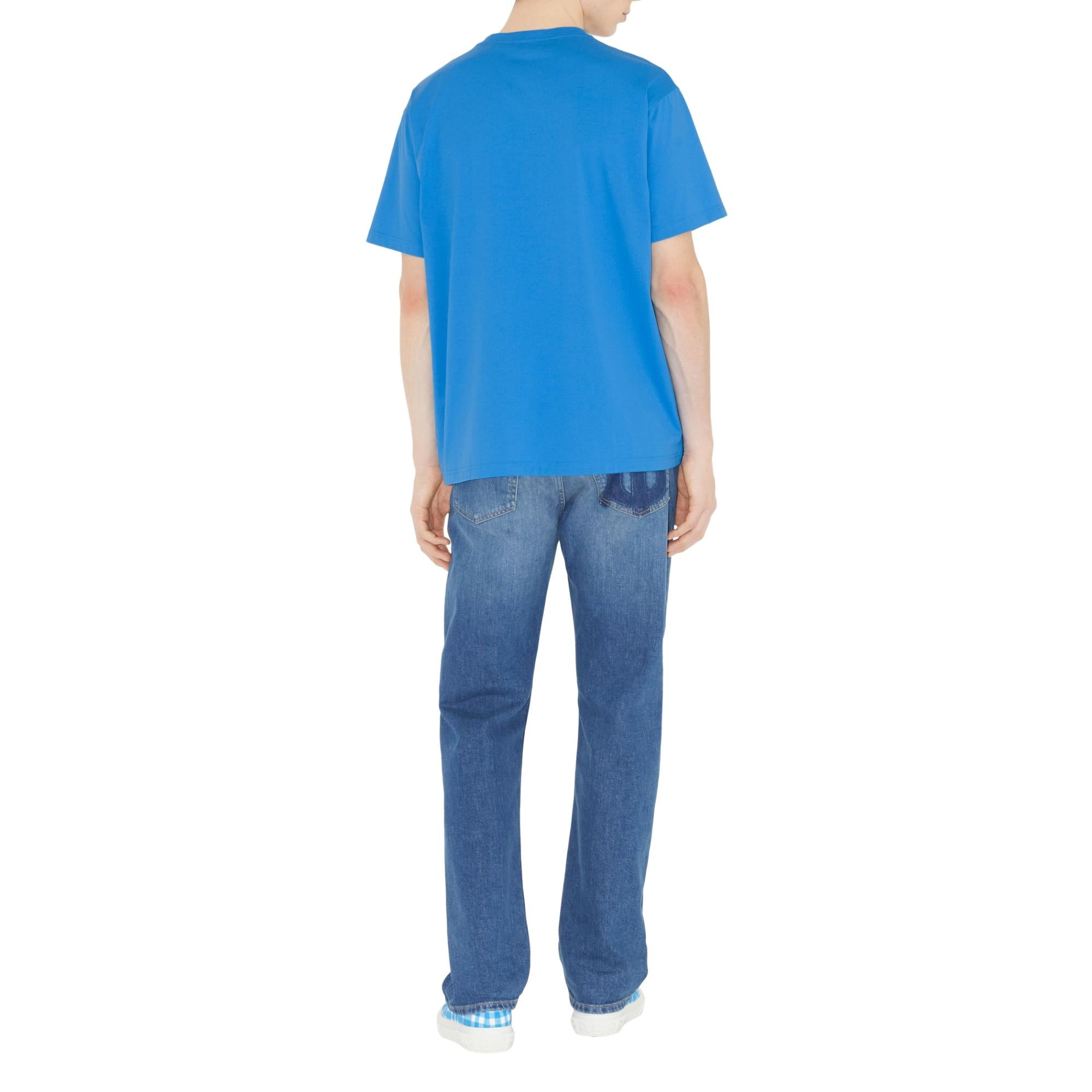 로고 프린트 코튼 저지 티셔츠