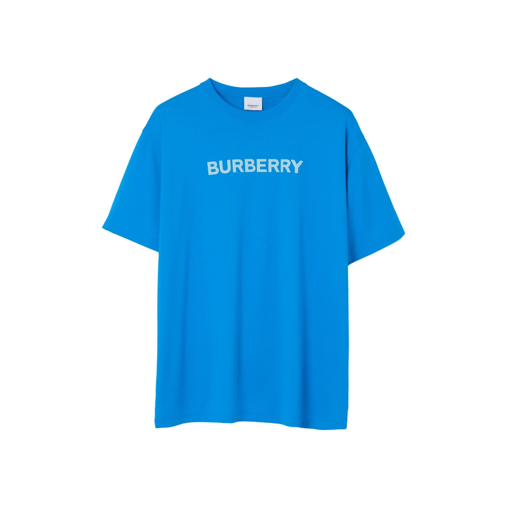 로고 프린트 코튼 저지 티셔츠