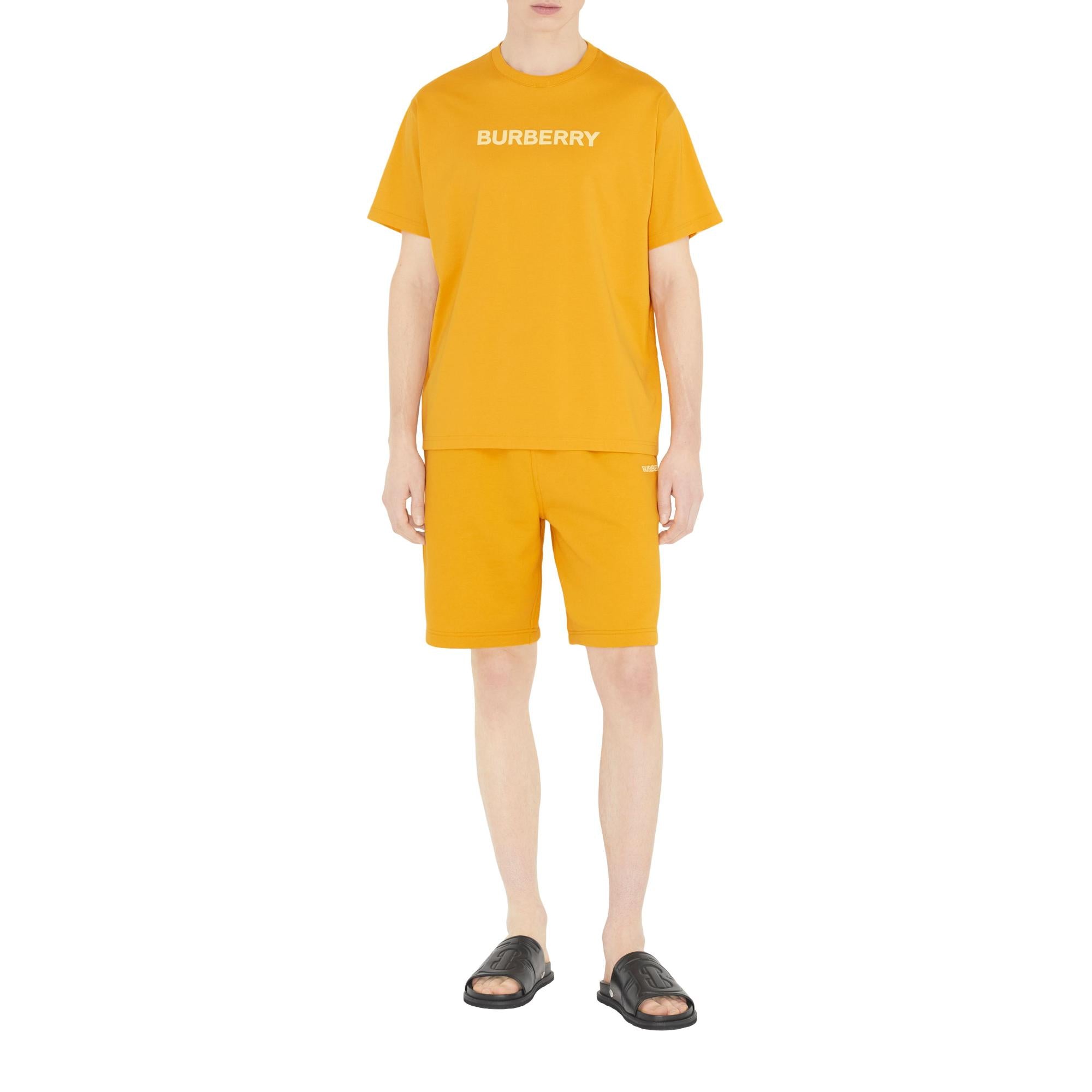 로고 프린트 코튼 저지 티셔츠