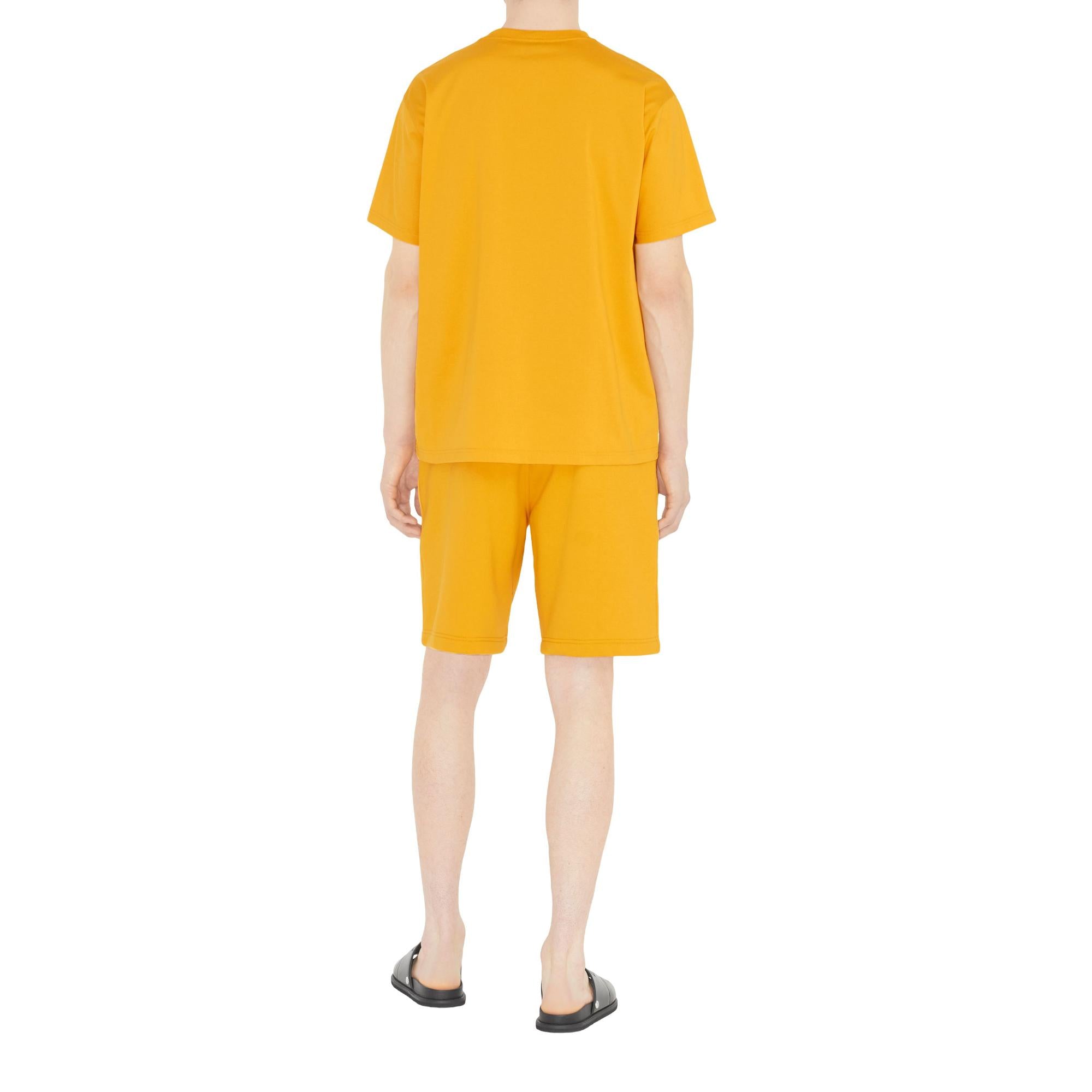 로고 프린트 코튼 저지 티셔츠