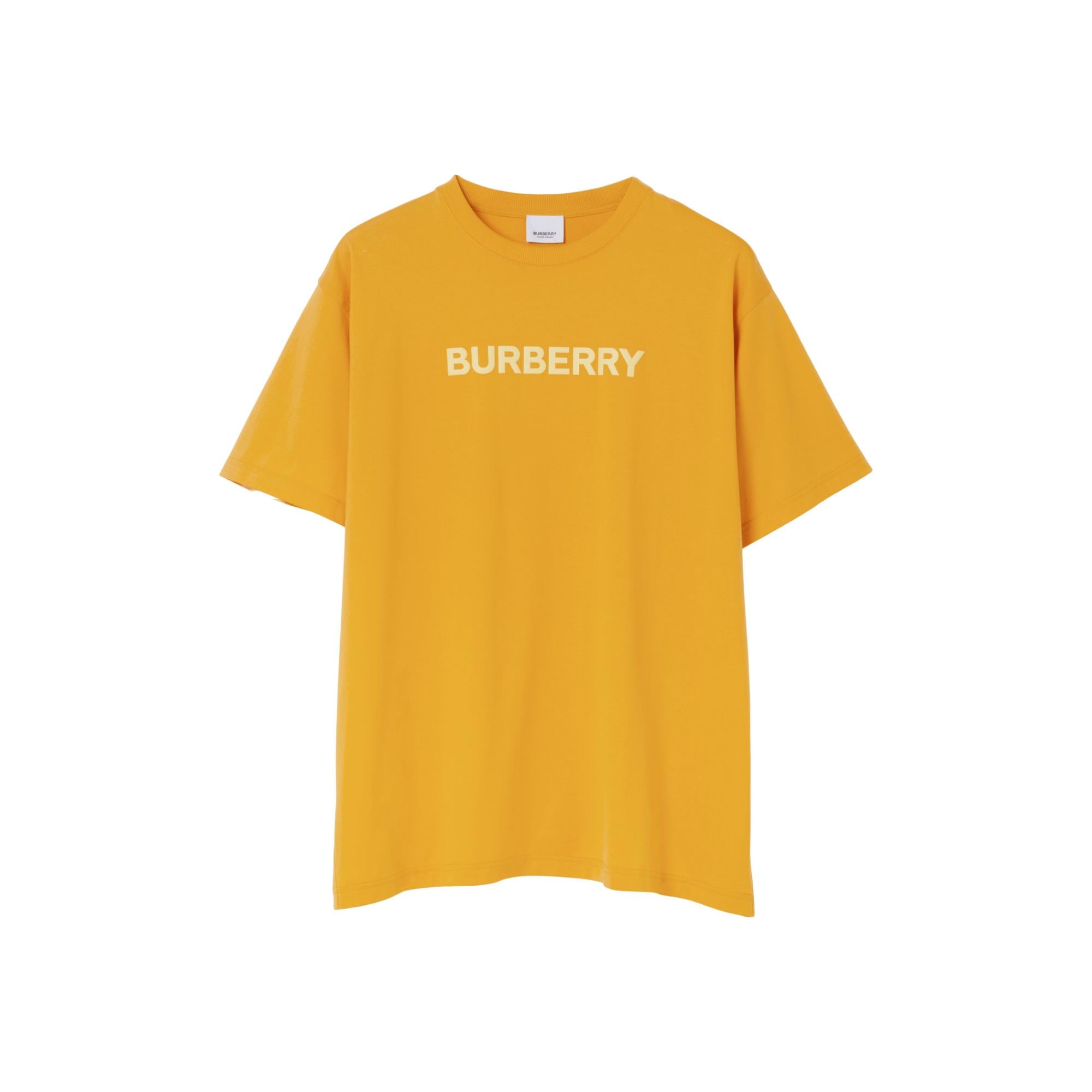 로고 프린트 코튼 저지 티셔츠