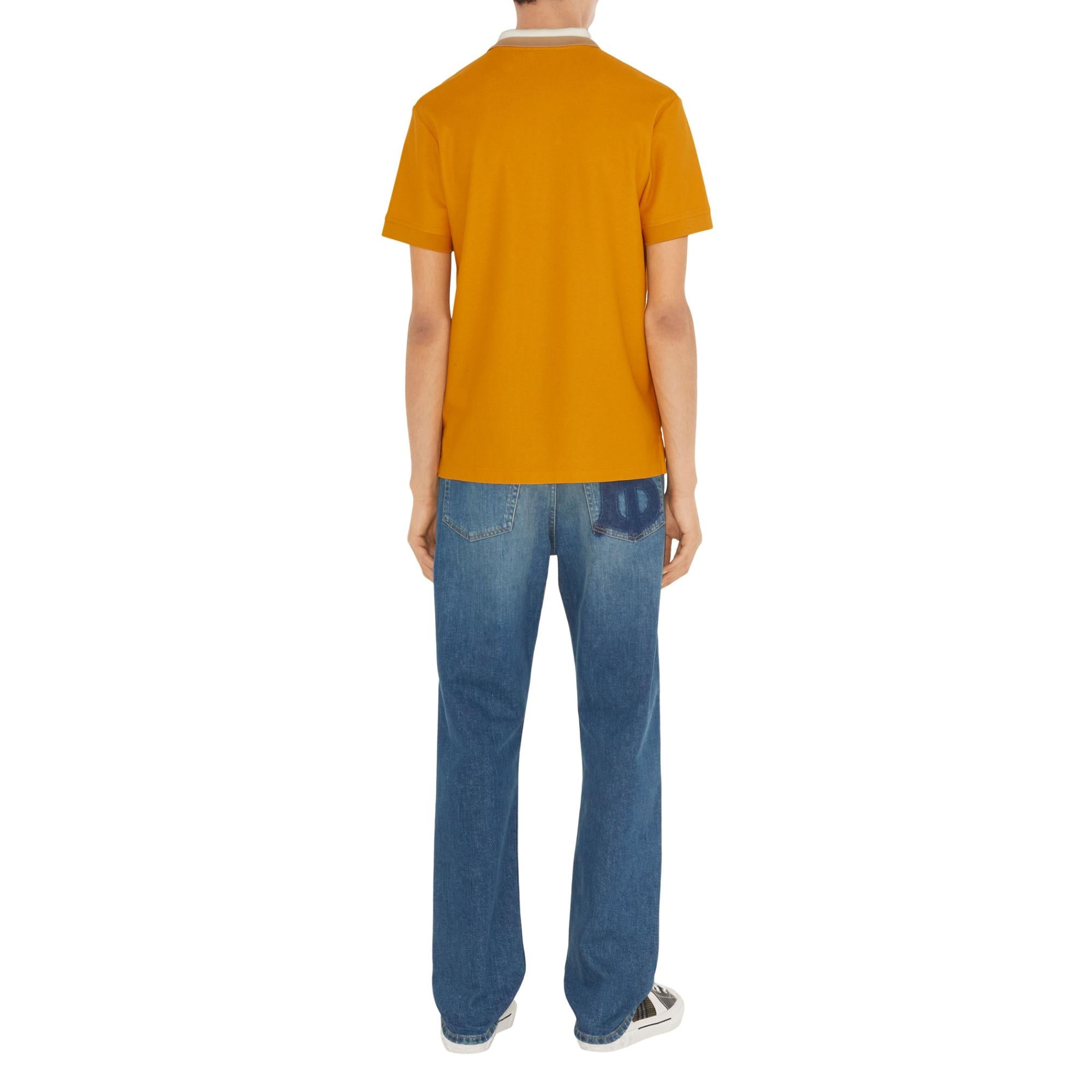 로고 디테일 코튼 피케 폴로셔츠