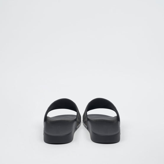 체크 코튼 메시 슬라이드