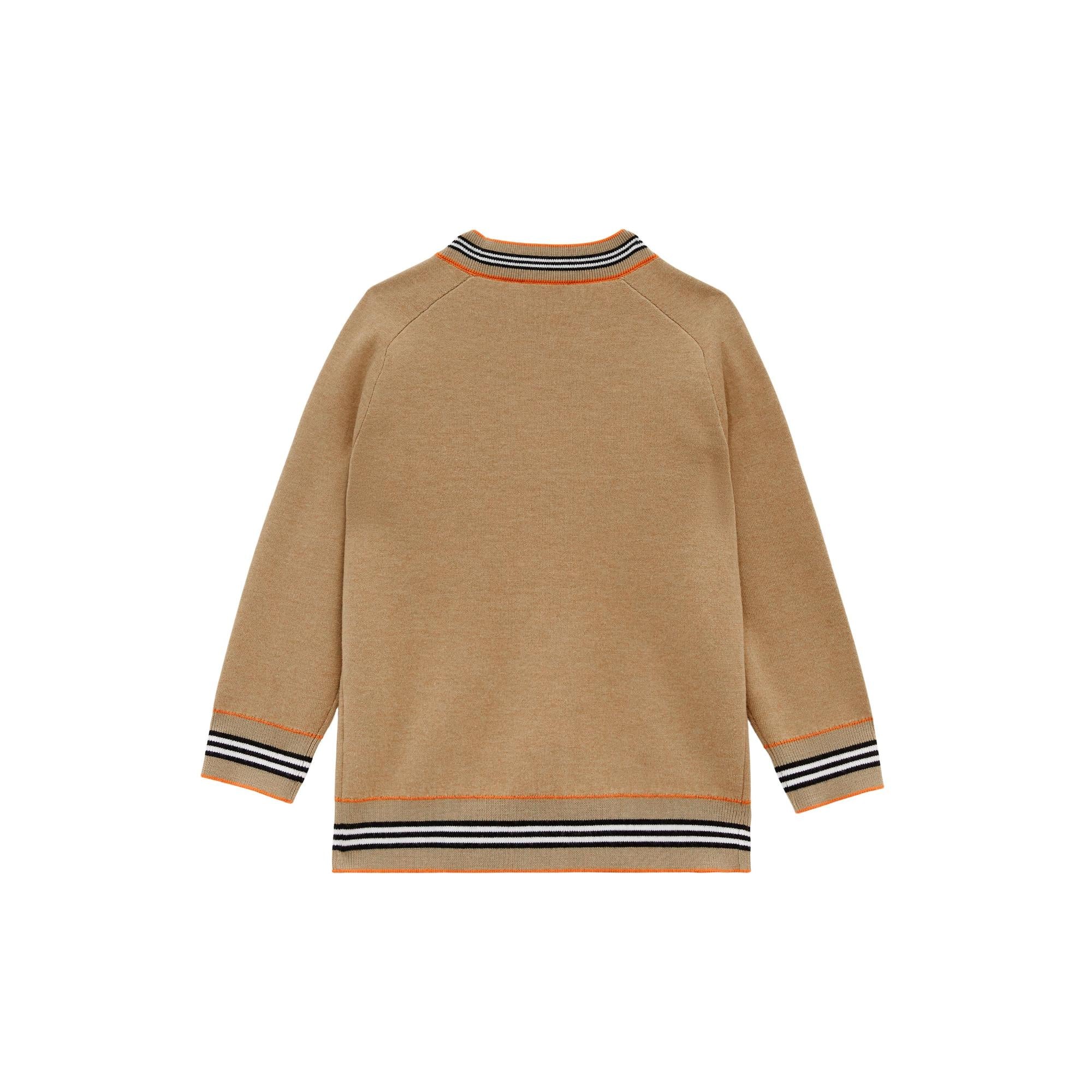 토마스 베어 모티프 코튼 캐시미어 블렌드 카디건