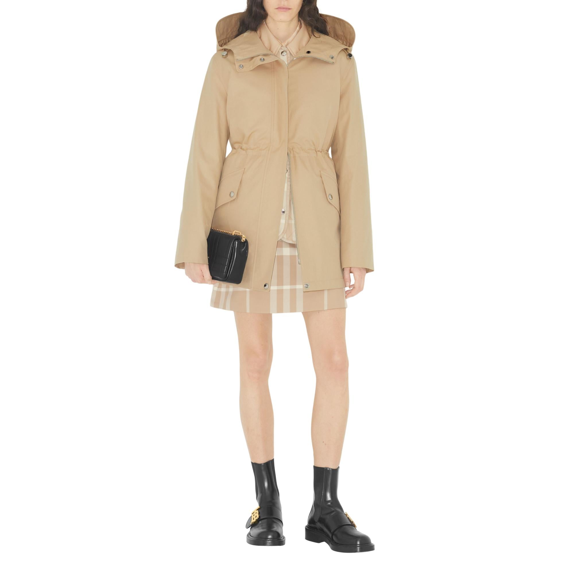 트로피컬 개버딘 후드 파카