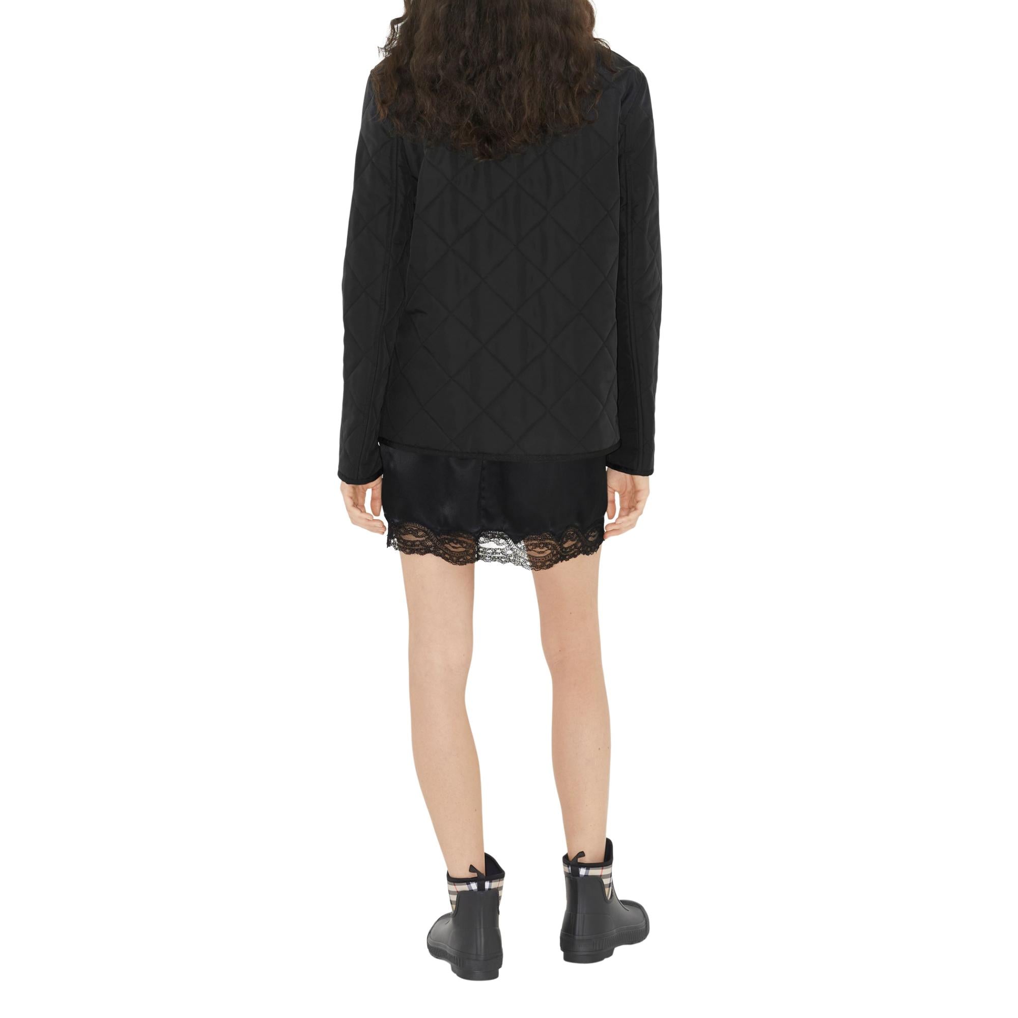 퀼팅 나일론 반 재킷